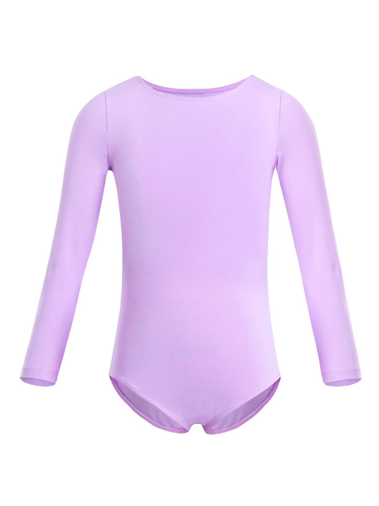 Girls 2pcs Cotton Long Sleeves Leotard with Chiffon Skirt Ballet Dance Set