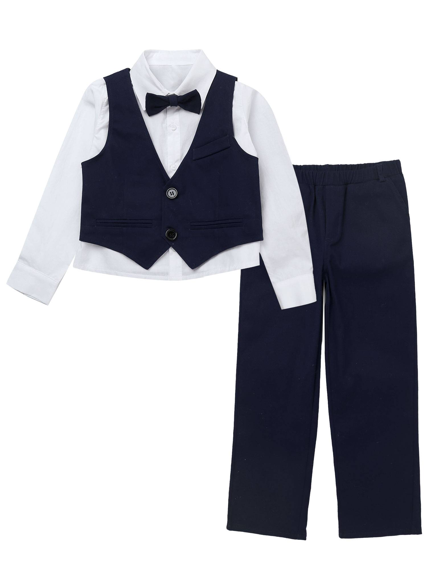 Toddler/Kids Boys 4-piece Wedding Party Suits