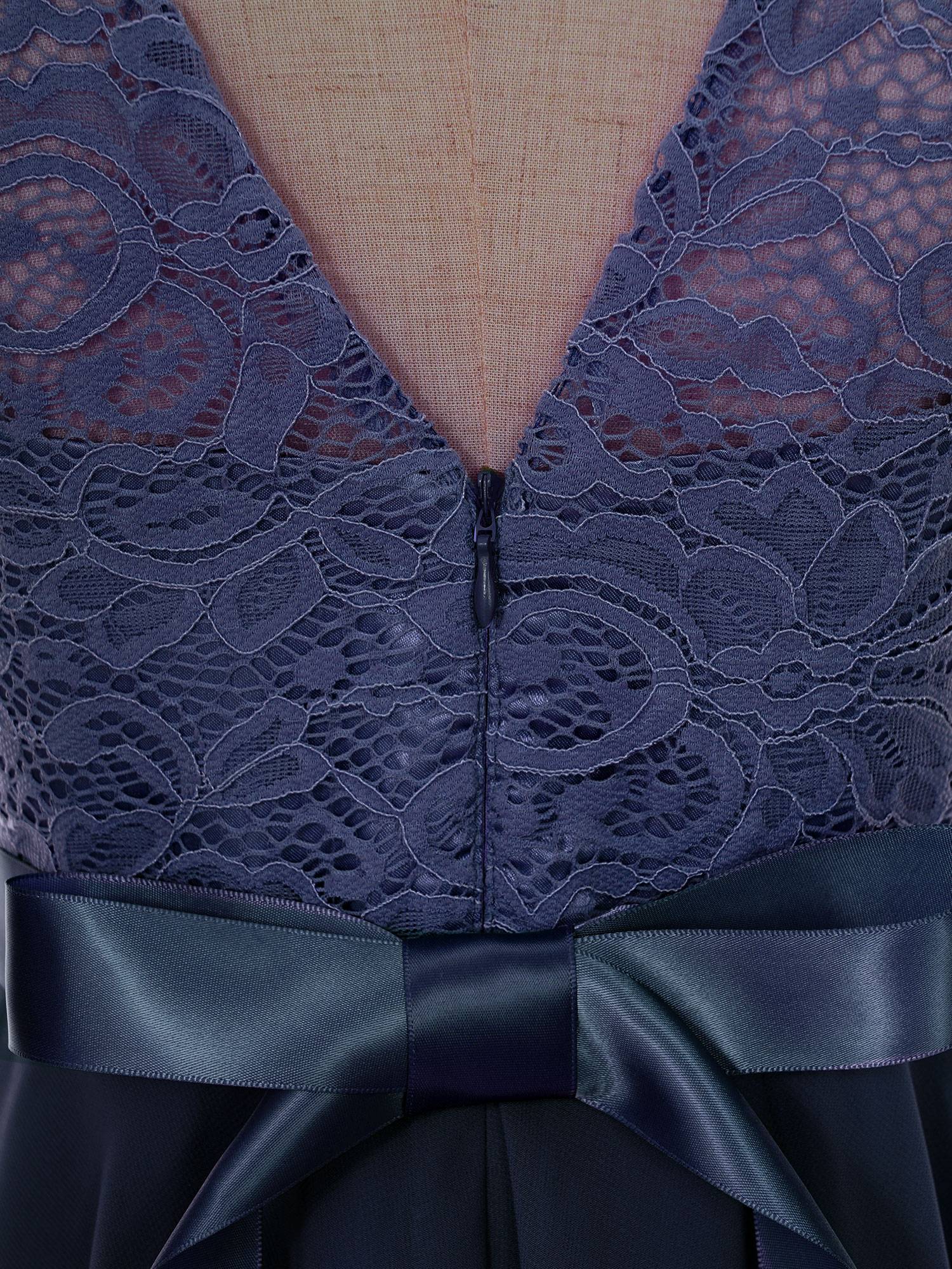 Kids Girls Sleeveless Lace Floral High-Low Chiffon Dress