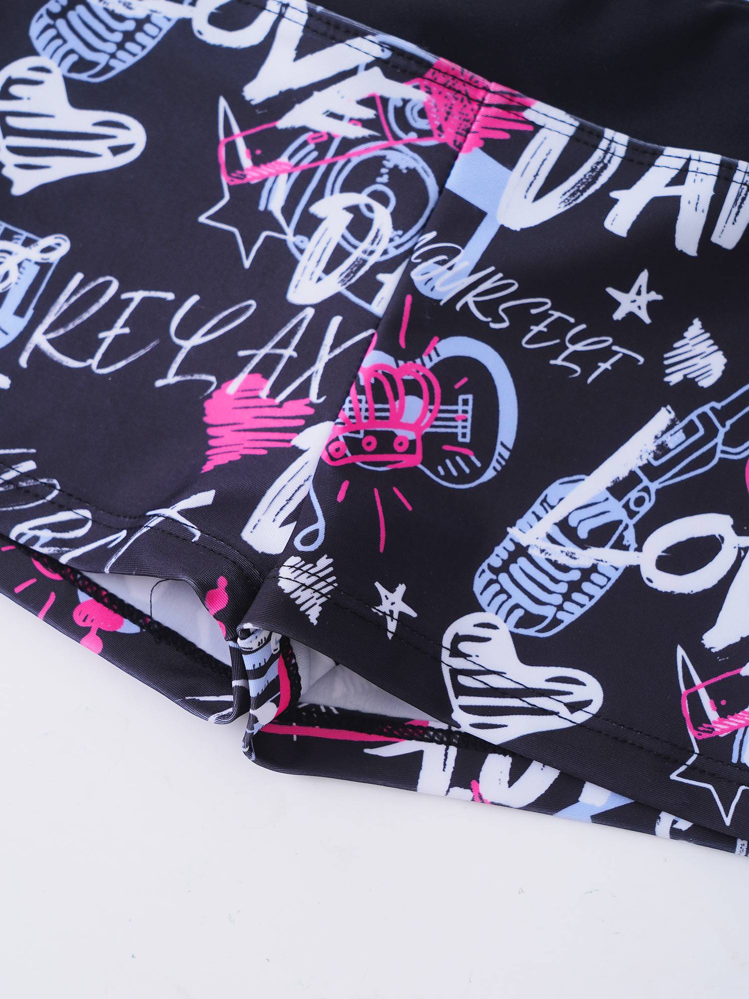 Girls Two Pieces Sleeveless Crisscross Back Swimsuit Set