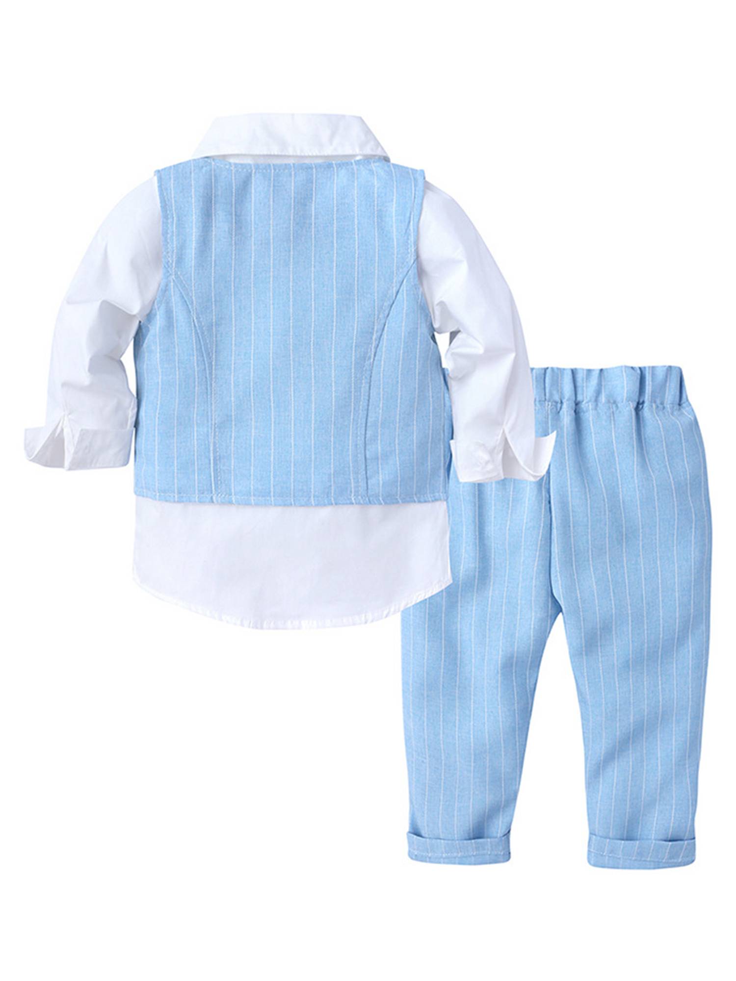 Toddler Boys 3-piece Stripe Formal Suits Gentleman Party Suits