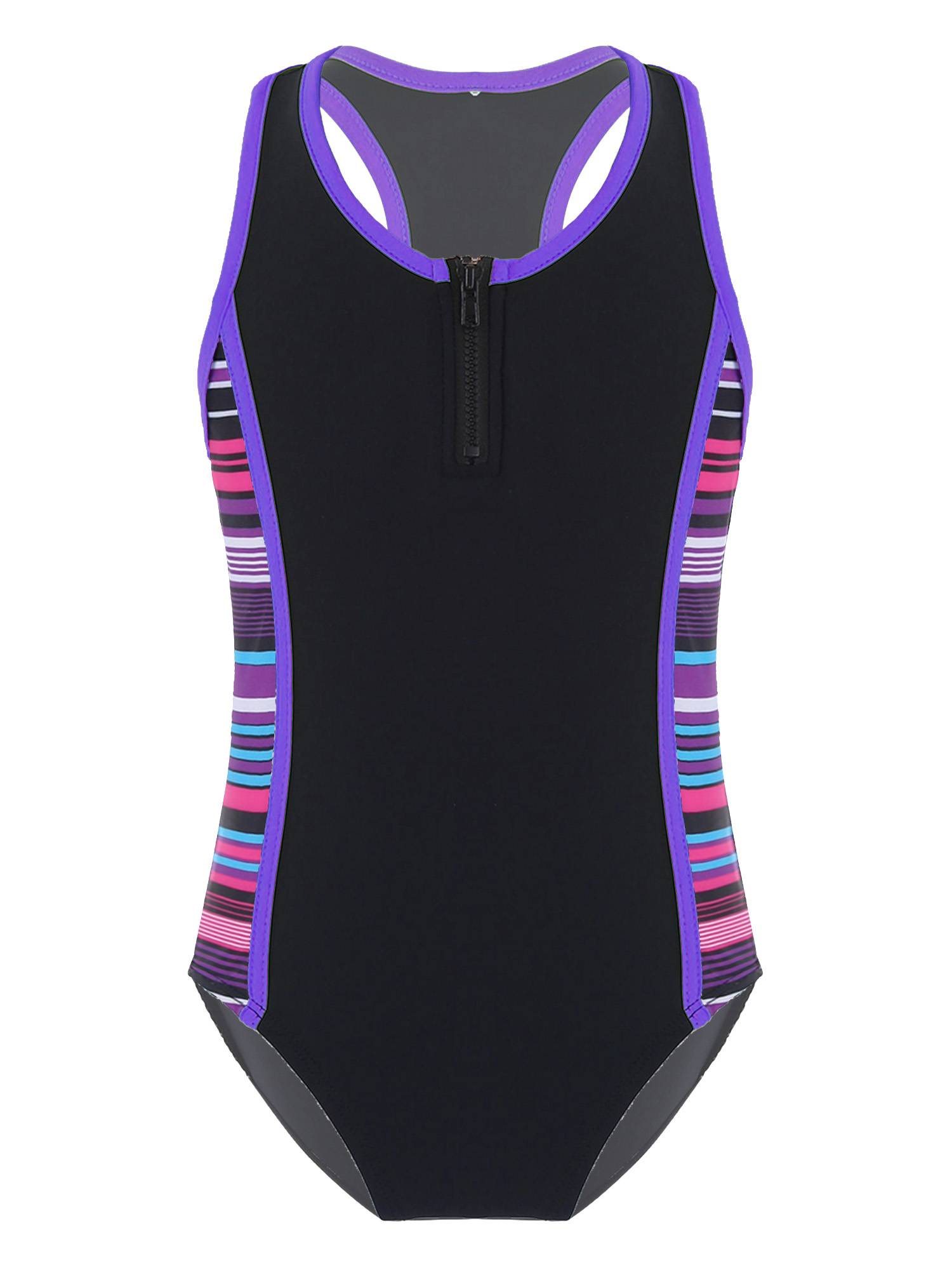 Kids Girls 2pcs Sleeveless Bodysuit and Boyshorts Swimsuit Set