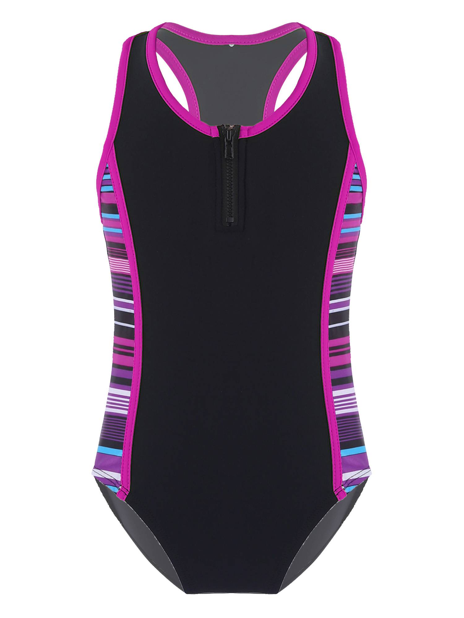 Kids Girls 2pcs Sleeveless Bodysuit and Boyshorts Swimsuit Set