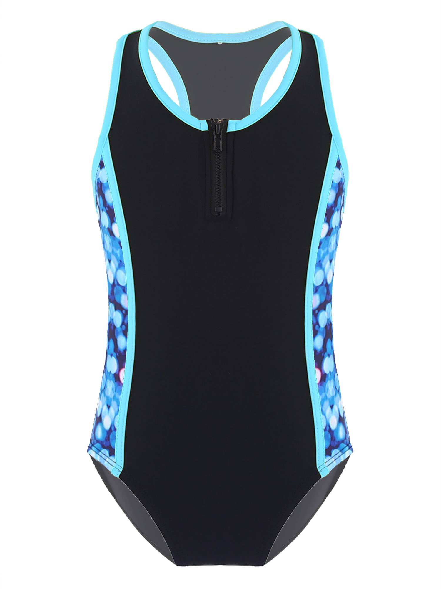 Kids Girls 2pcs Sleeveless Bodysuit and Boyshorts Swimsuit Set