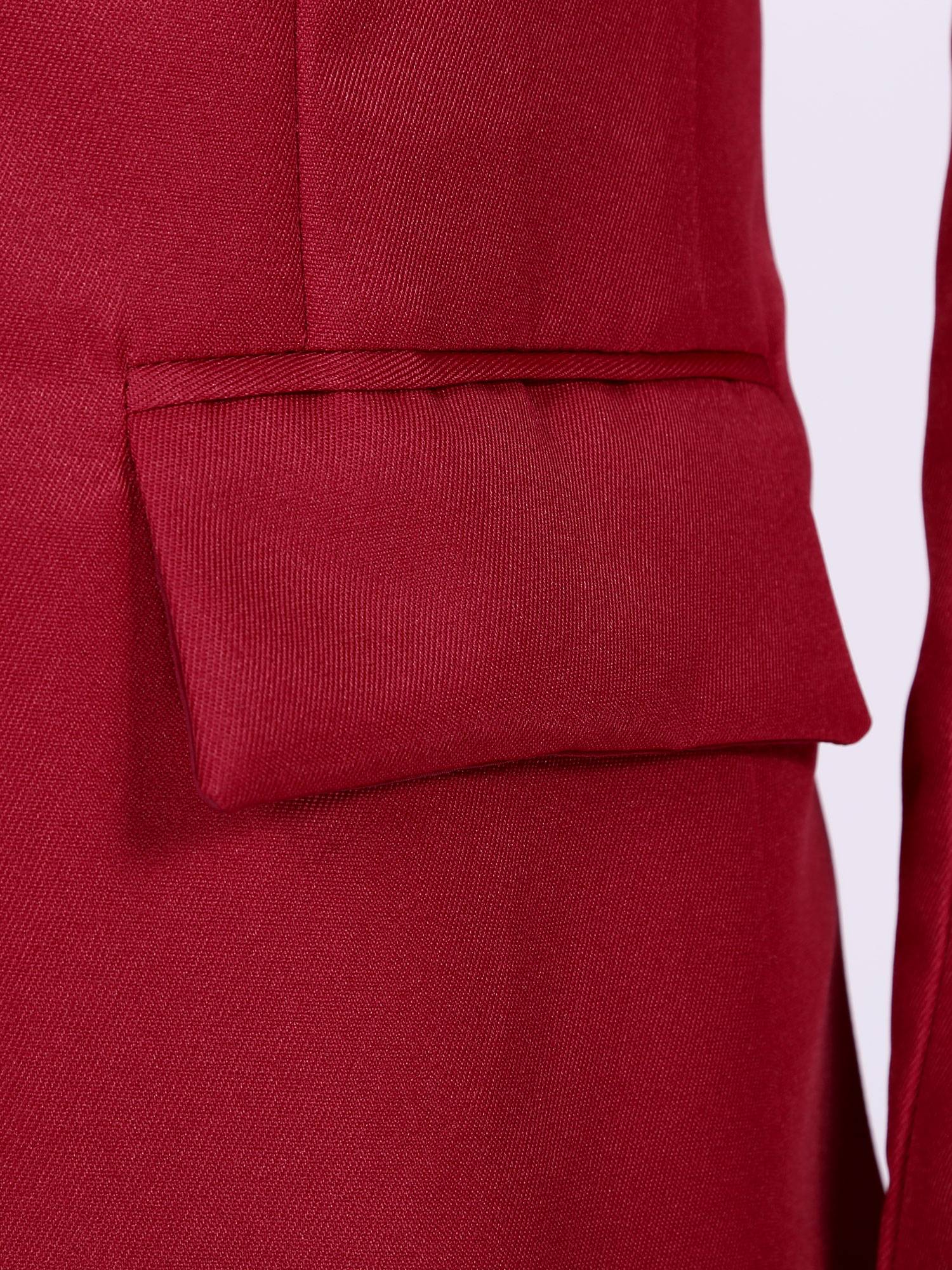 Men 2pcs One-Button Notch Lapel Long Sleeve Blazer Pants Gentleman Suit