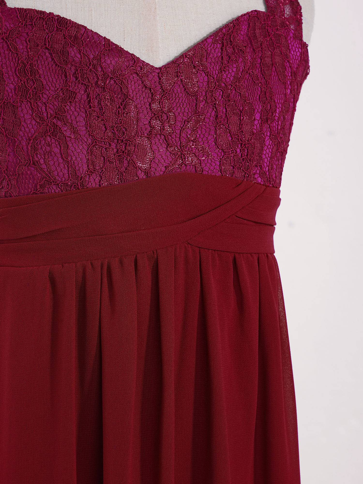 Toddler/Kids Girls Chiffon Lace High-Waist Dress