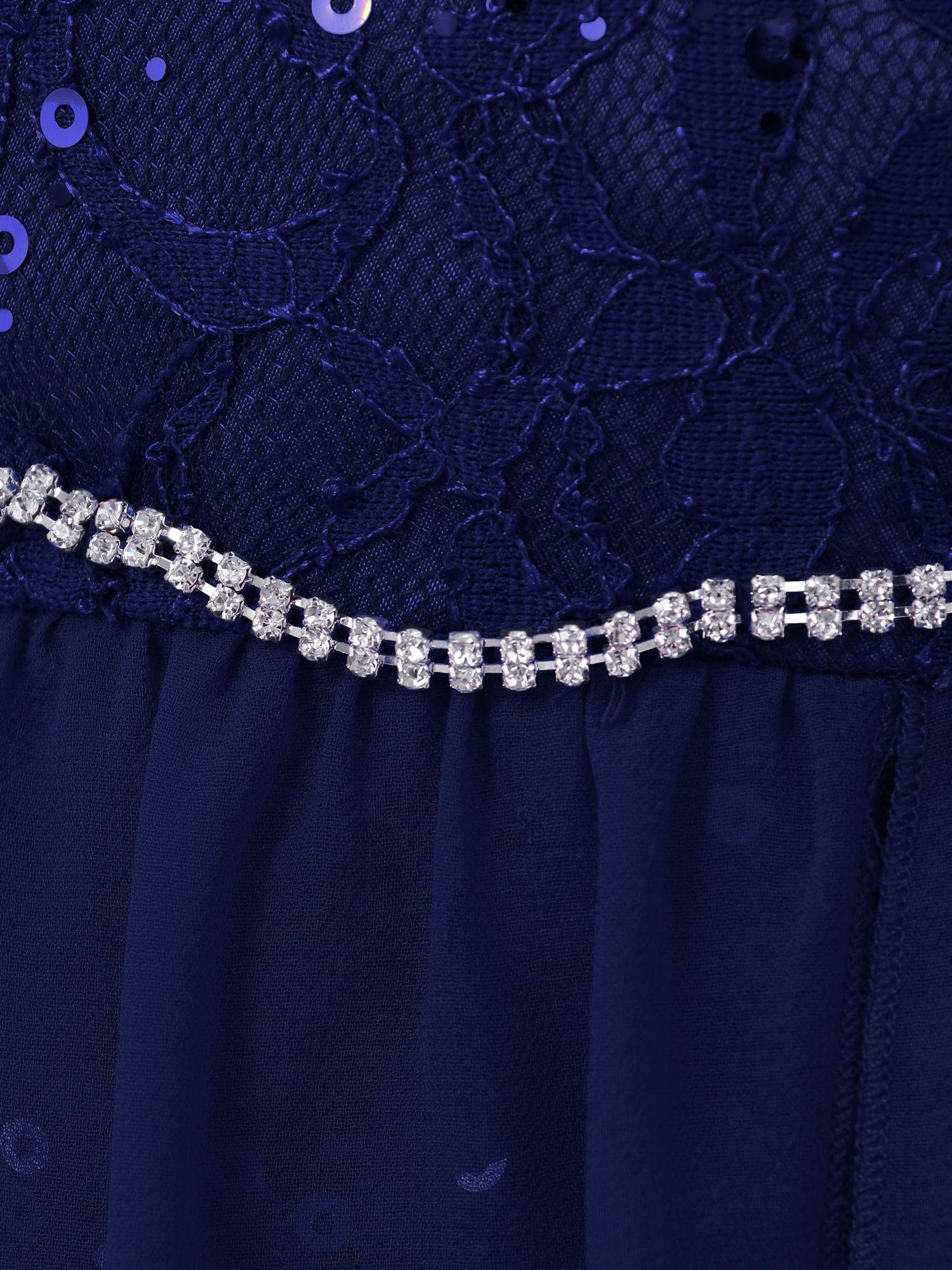 Kids Girls Mesh & Chiffon High-Low Party Dresses