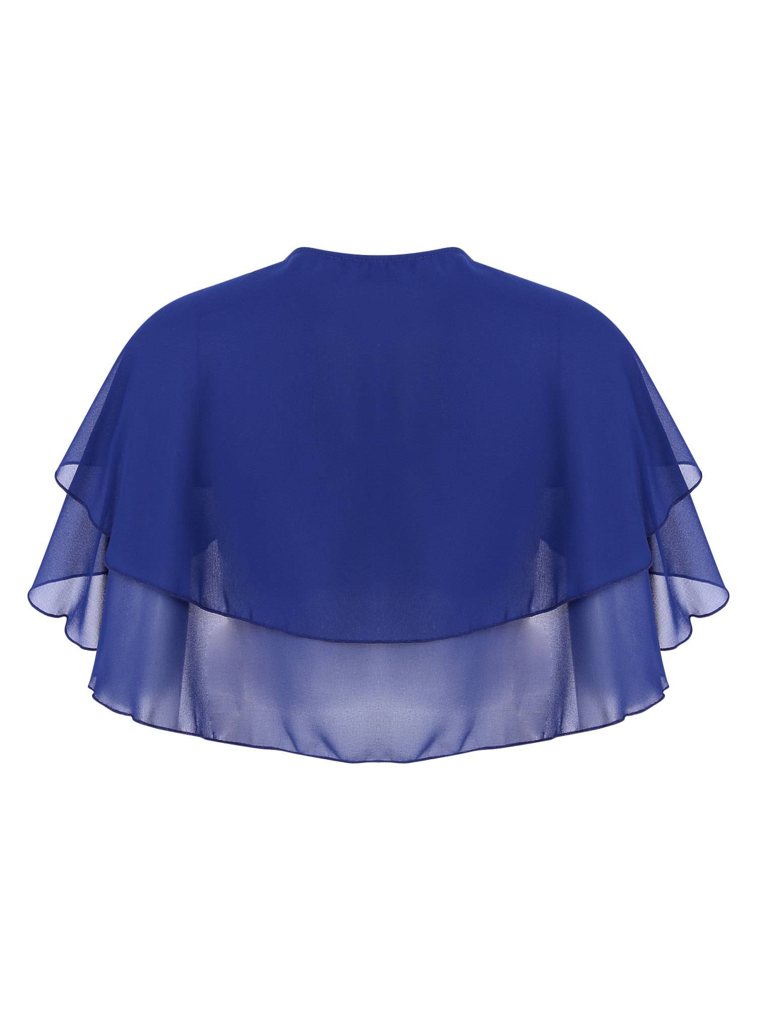 Women 2-Layer Chiffon Bolero Shawls