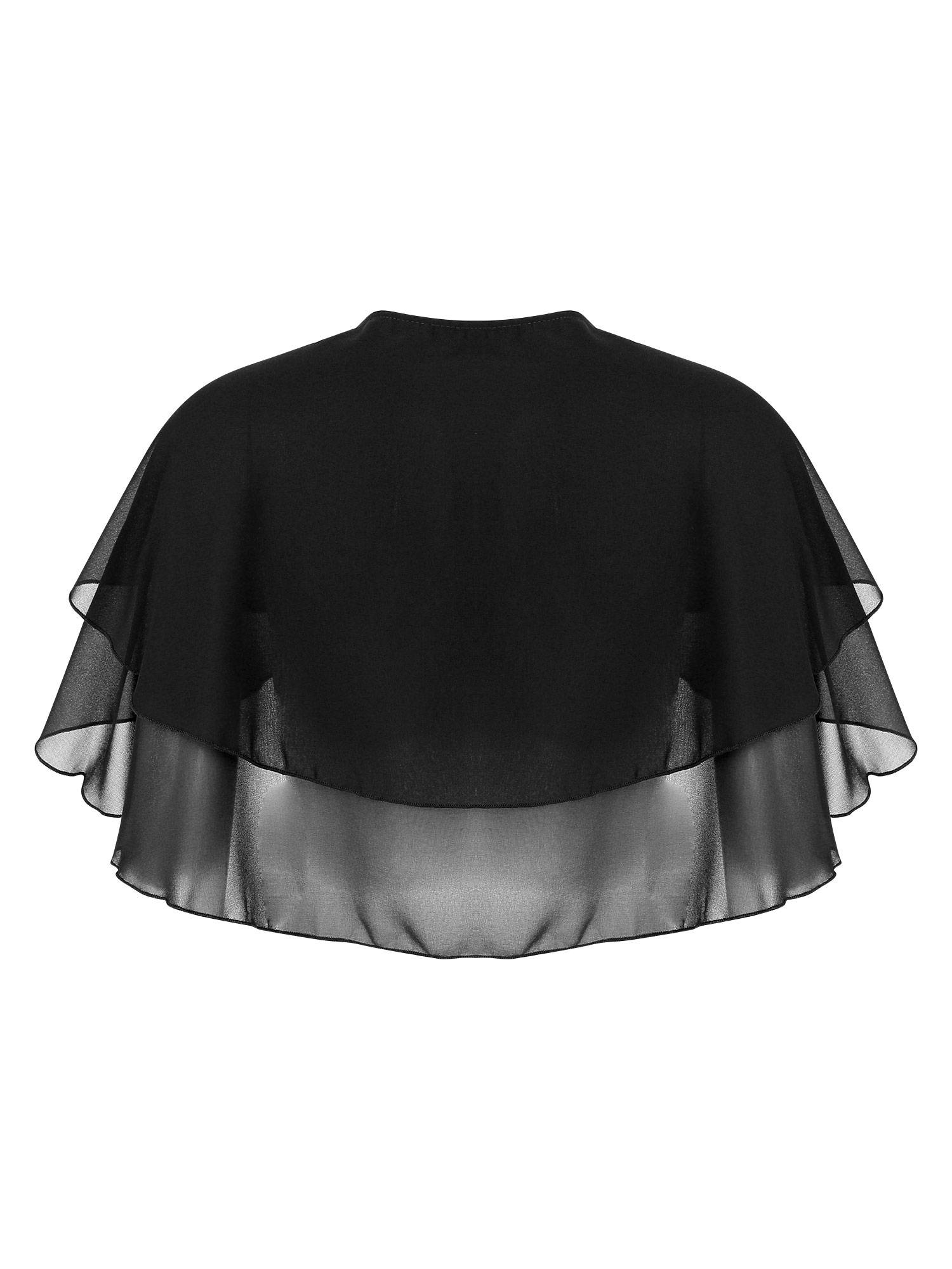 Women 2-Layer Chiffon Bolero Shawls