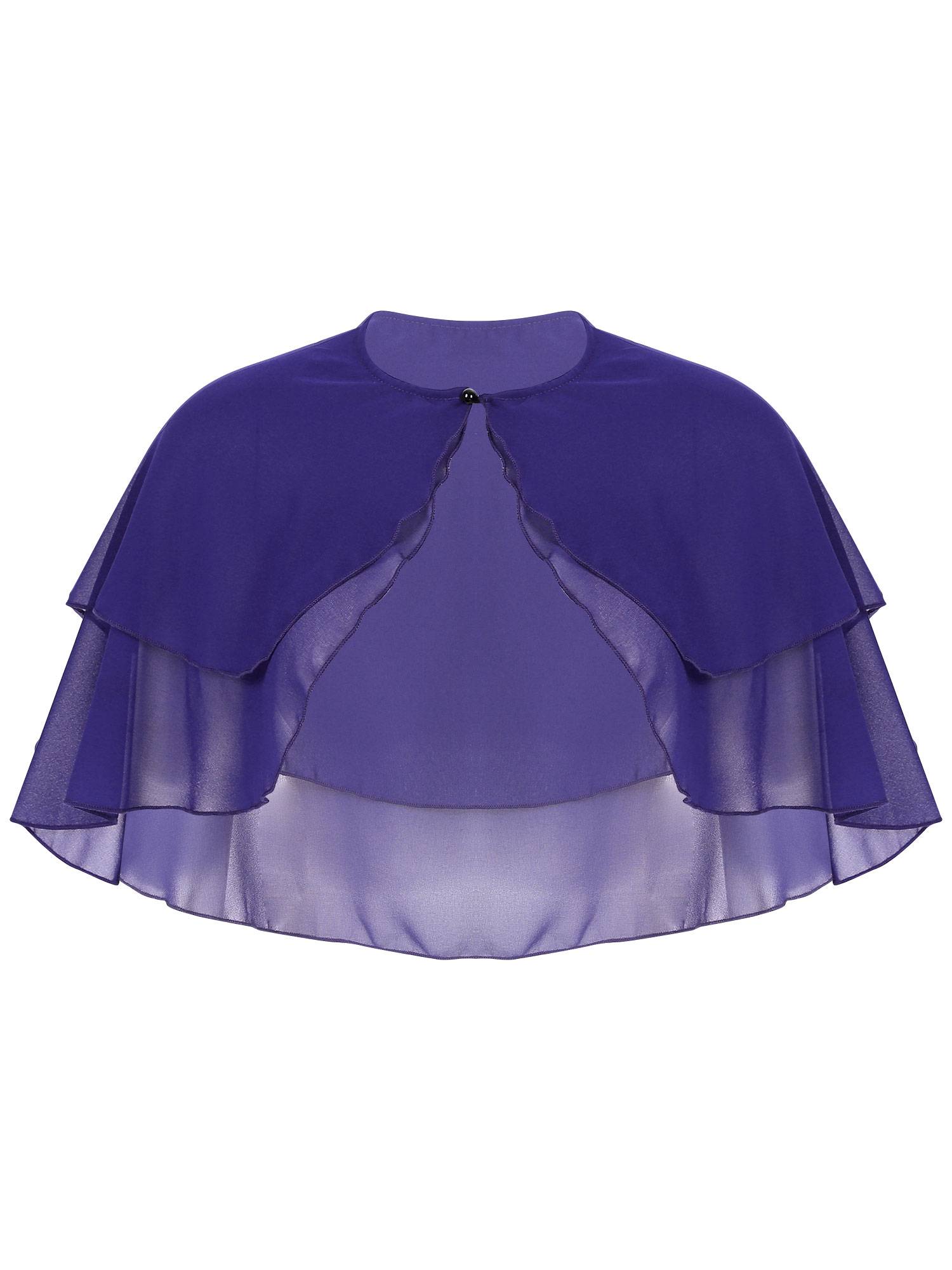 Women 2-Layer Chiffon Bolero Shawls