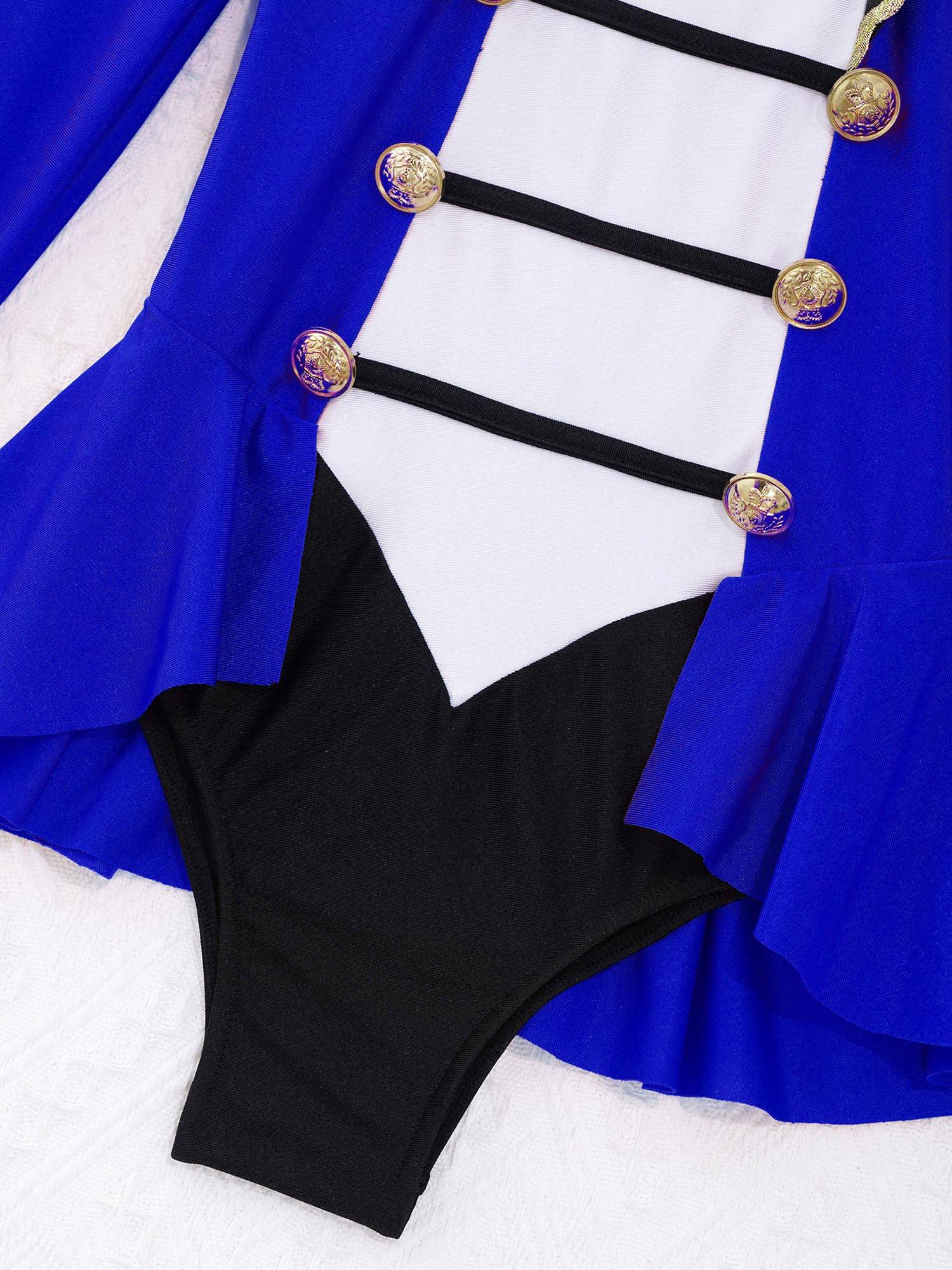 Kids Girls Long Sleeves Tassel Circus Costume Jumpsuit