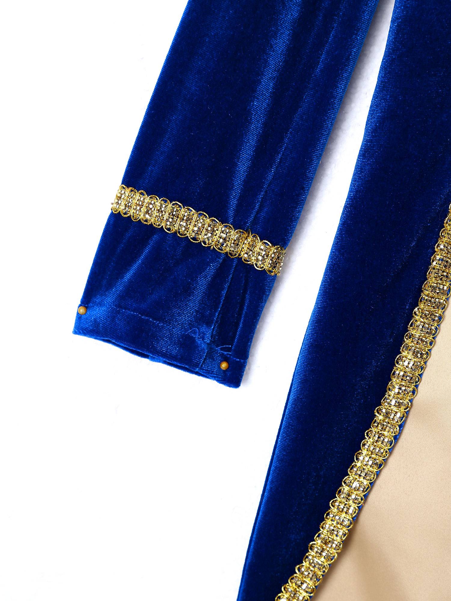 Kids Boys Vintage Royal Court Prince Cosplay Long Sleeves Tuxedo Coat