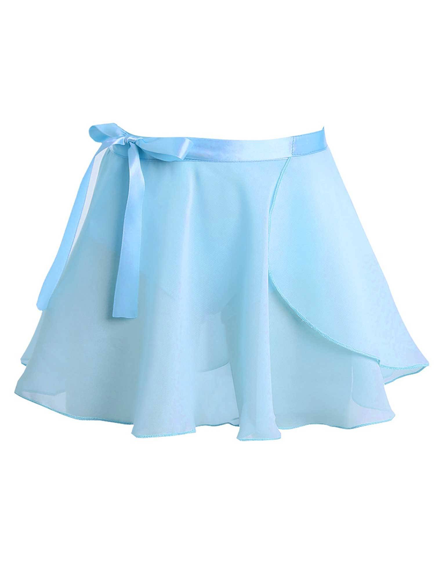Girls 2pcs Cotton Long Sleeves Leotard with Chiffon Skirt Ballet Dance Set
