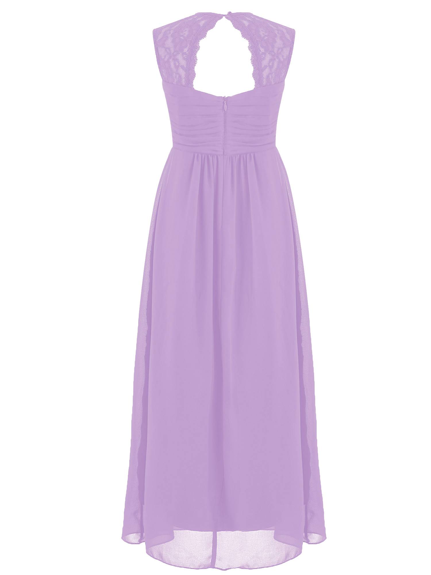 Kids Girls Lace & Chiffon Junior Bridesmaid Dress