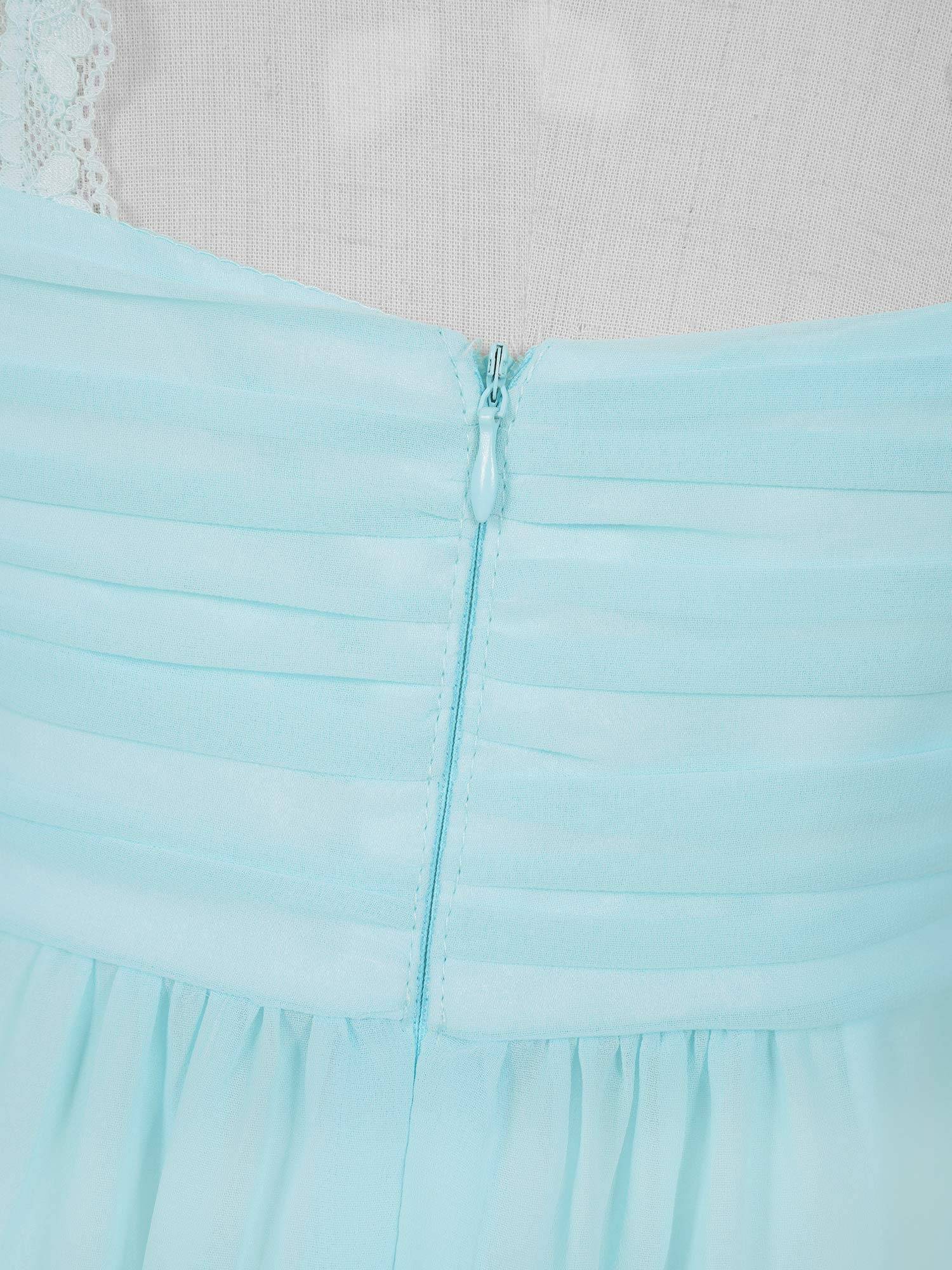 Kids Girls Lace & Chiffon Junior Bridesmaid Dress