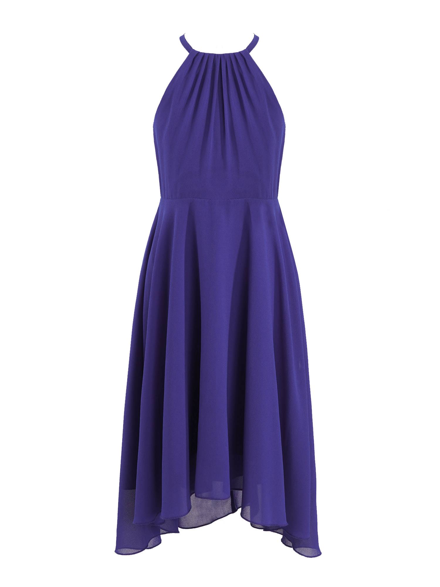 Kids Girls Sleeveless Scoop Neck  Hi-Lo Dress for Party