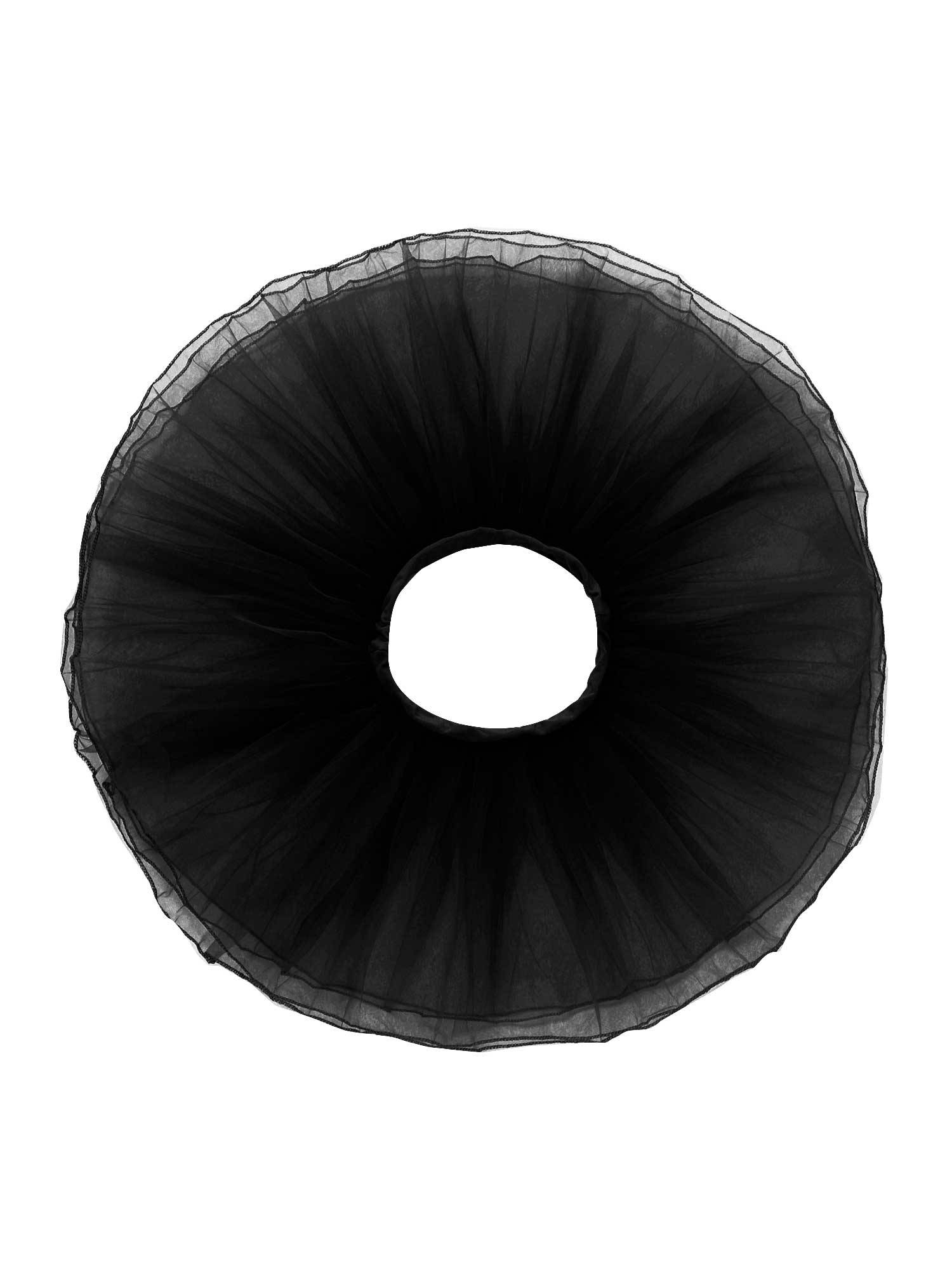 Kids Girls Elastic Waistband Tutu Mesh Skirt Solid Ballet Dance Skirt