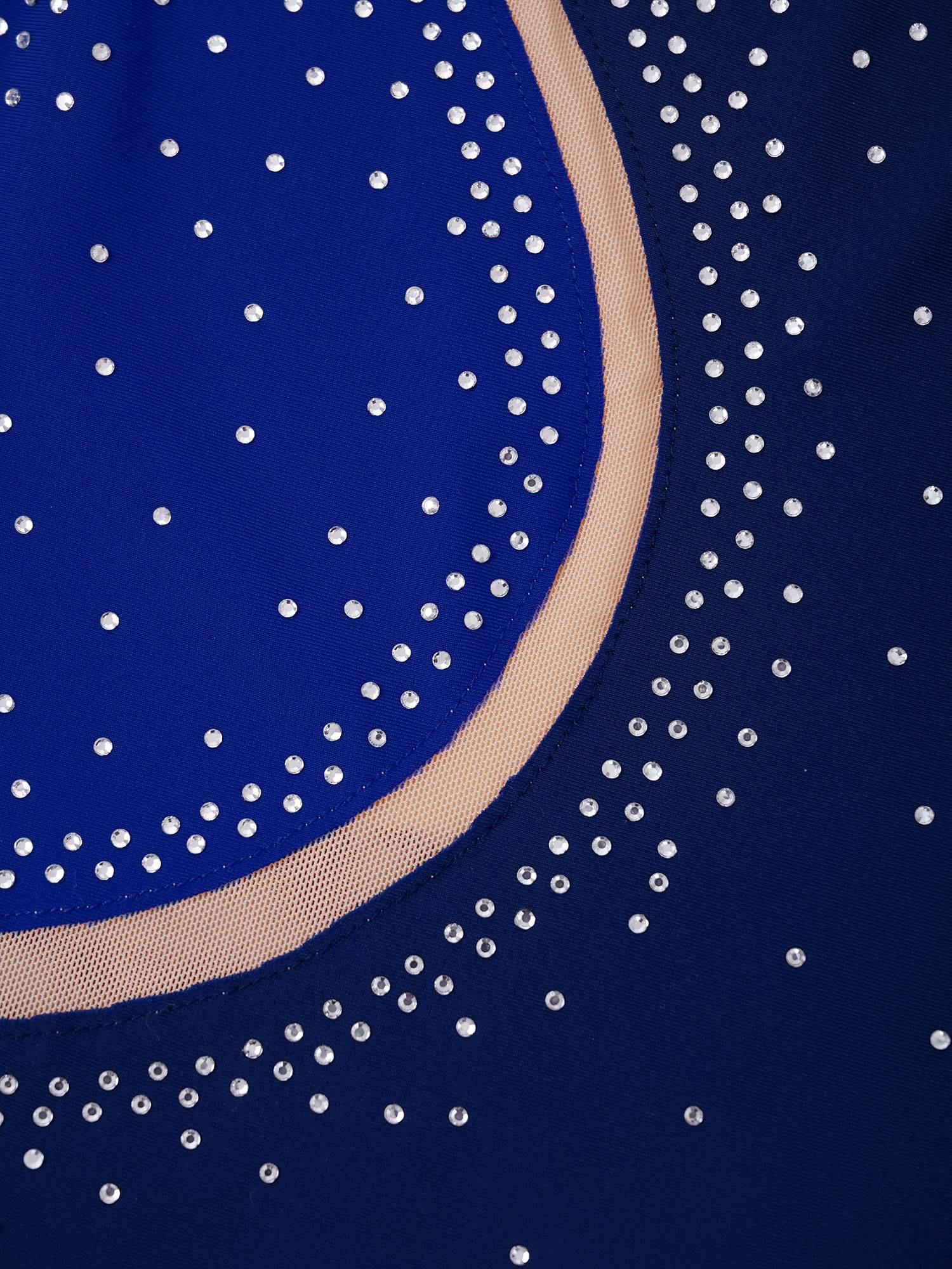 Kids Girls Sleeveless Rhinestone Figure Skating Dance Dress