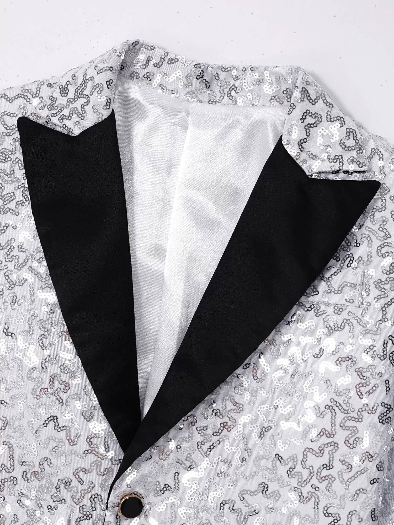 Kids Boys Sequin Blazer
