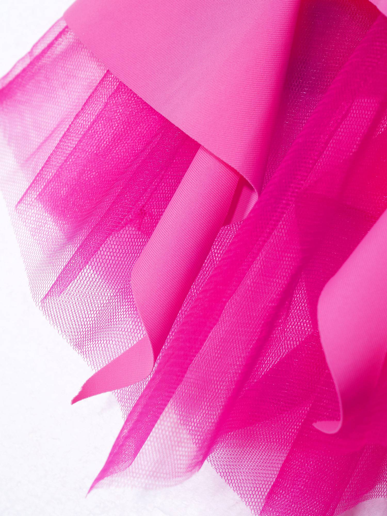 Kids Girls Sleeveless Colorblock Rhinestone Skating Dance Dress