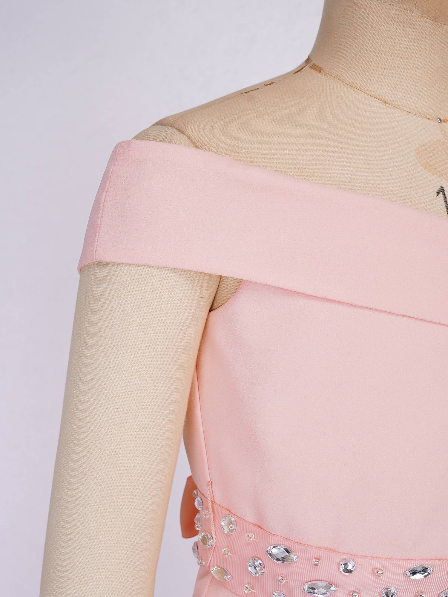 Kids Girls Off-Shoulder High-Low Dress