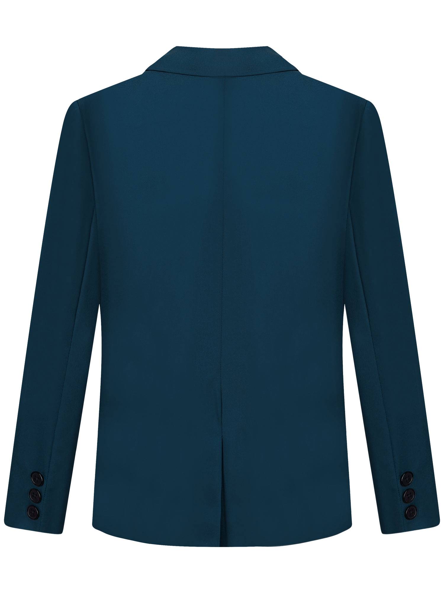 Kids Boys Gentleman Suit Long Sleeve Notch Lapel Blazer