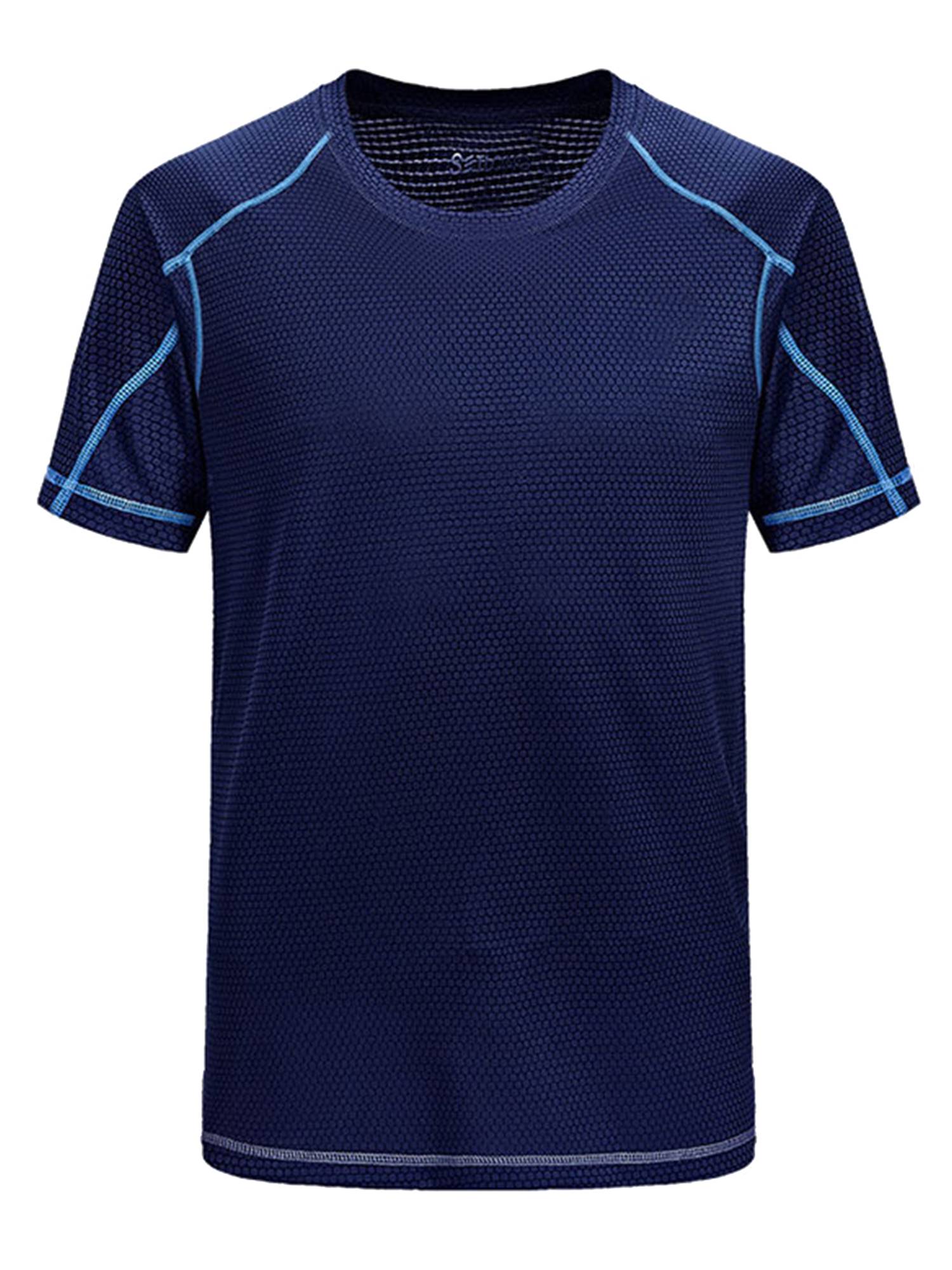 Men Short Sleeve Breathable Quick-drying Running Sport T-shirt