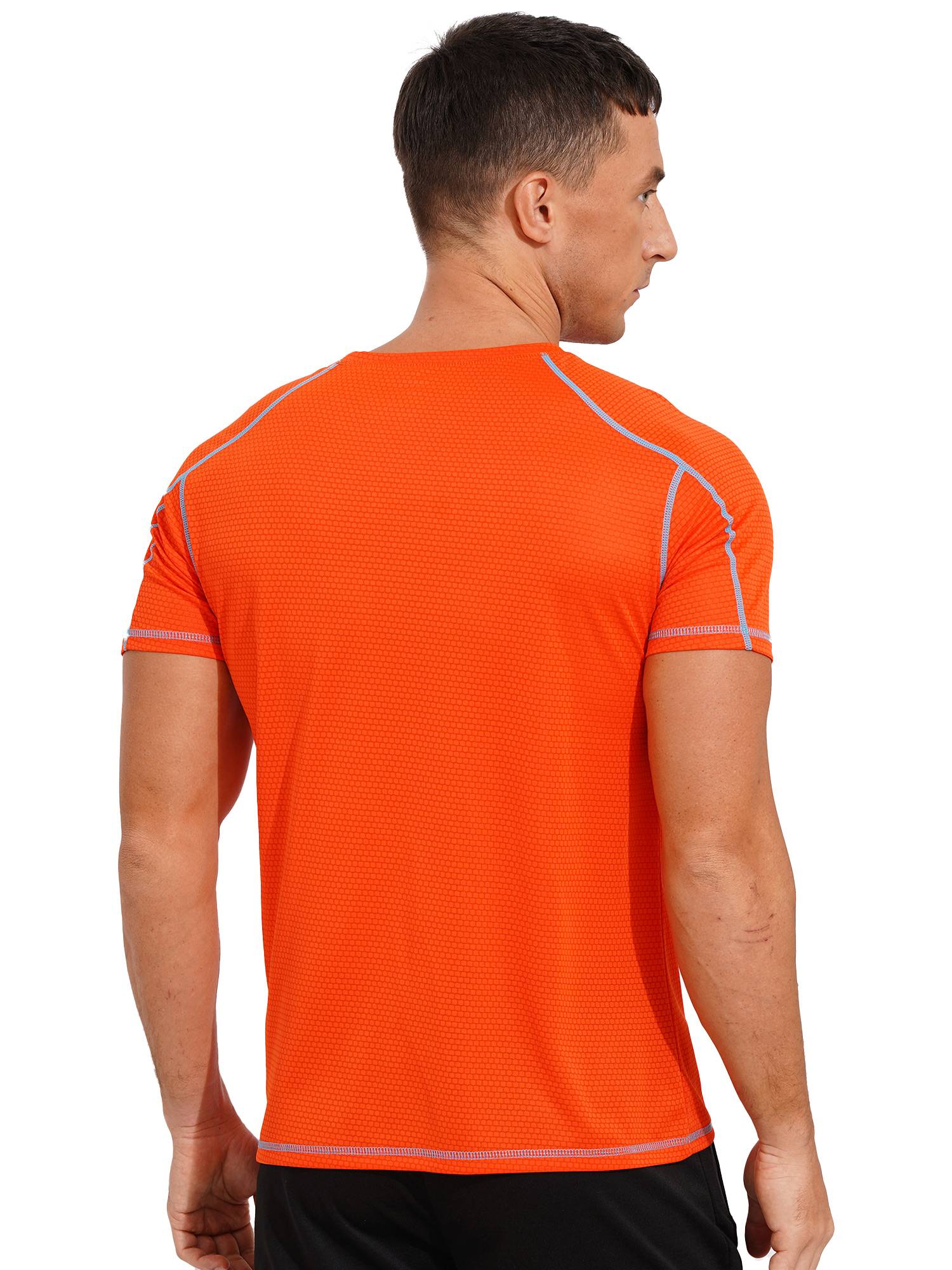Men Short Sleeve Breathable Quick-drying Running Sport T-shirt