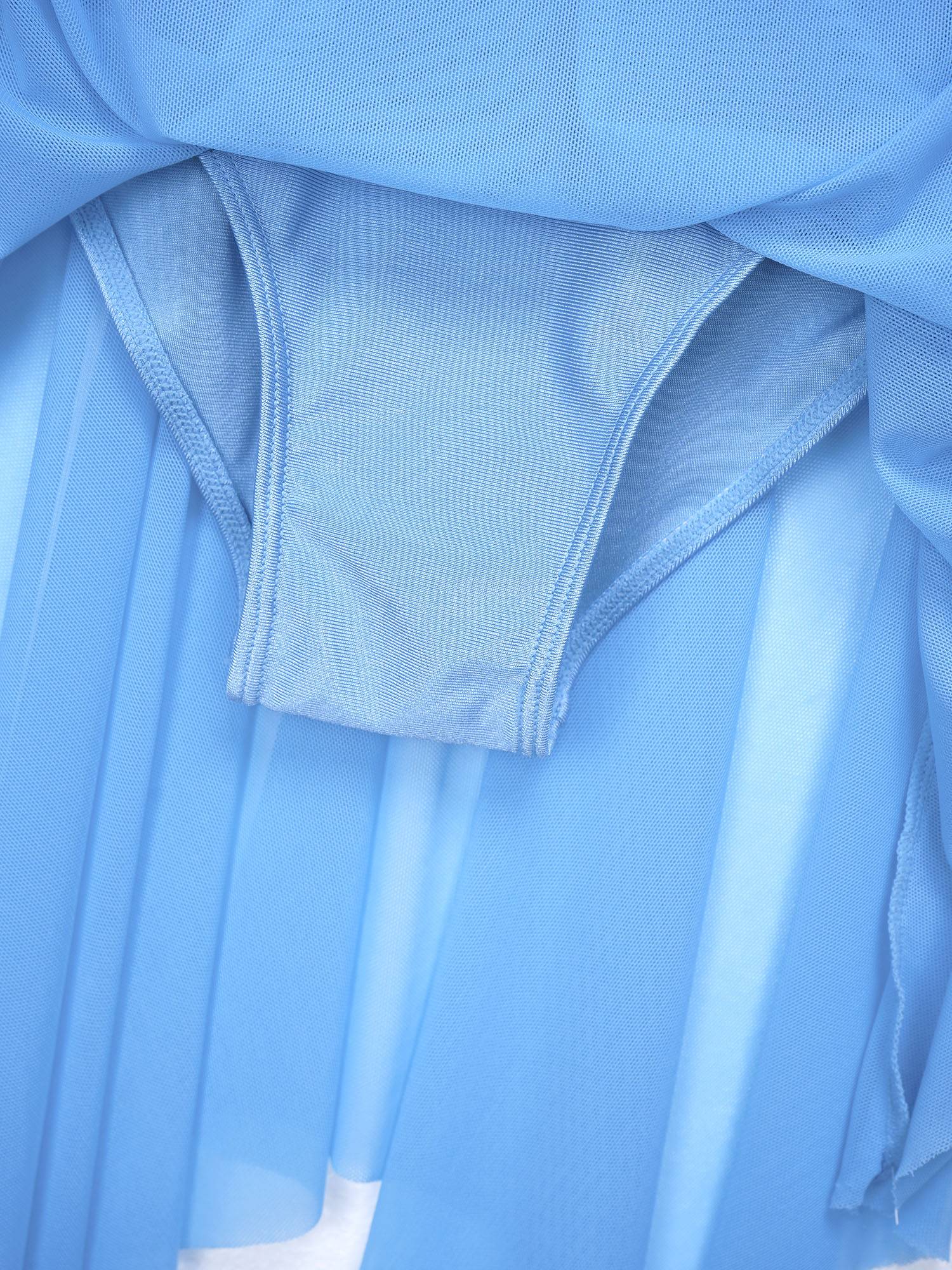 Kids Girls Sleeveless Criss Cross Backless Lyrical Dance Dress