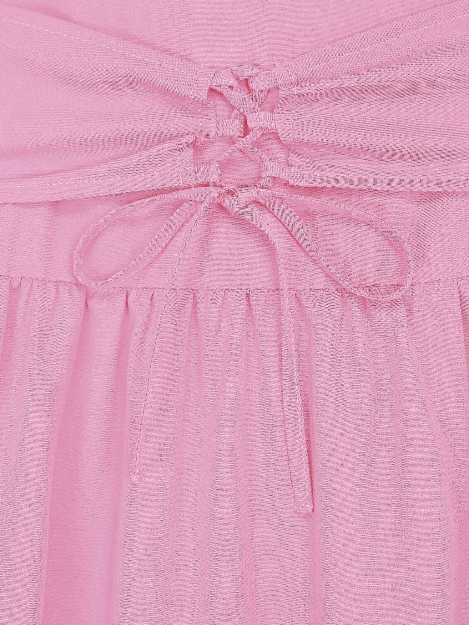 Kids Girls Medieval Renaissance Flare Sleeve Gown Dress