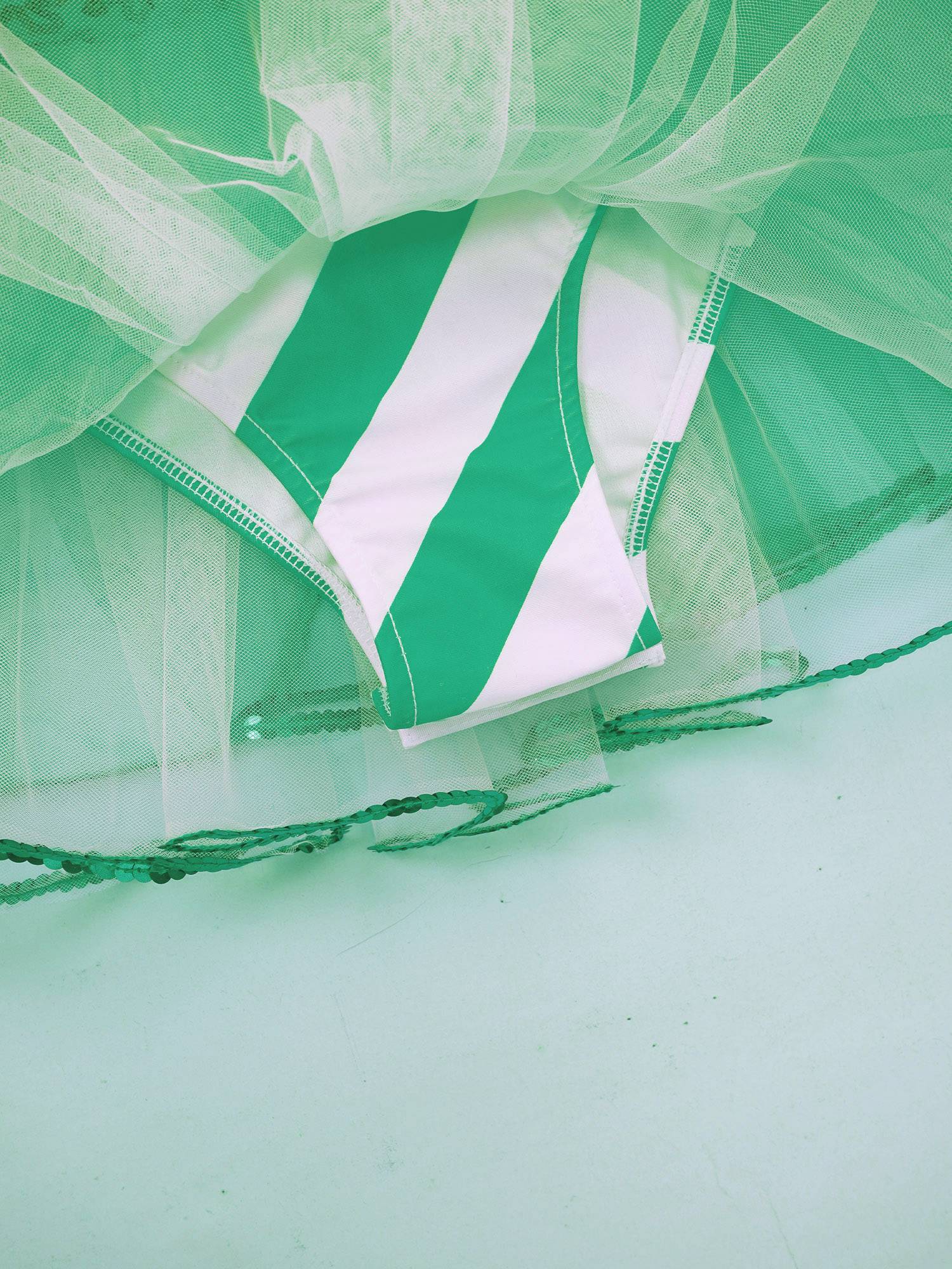 Kids Girls Christmas Sleeveless Sequins Bowknot Back Tulle Tutu Dress