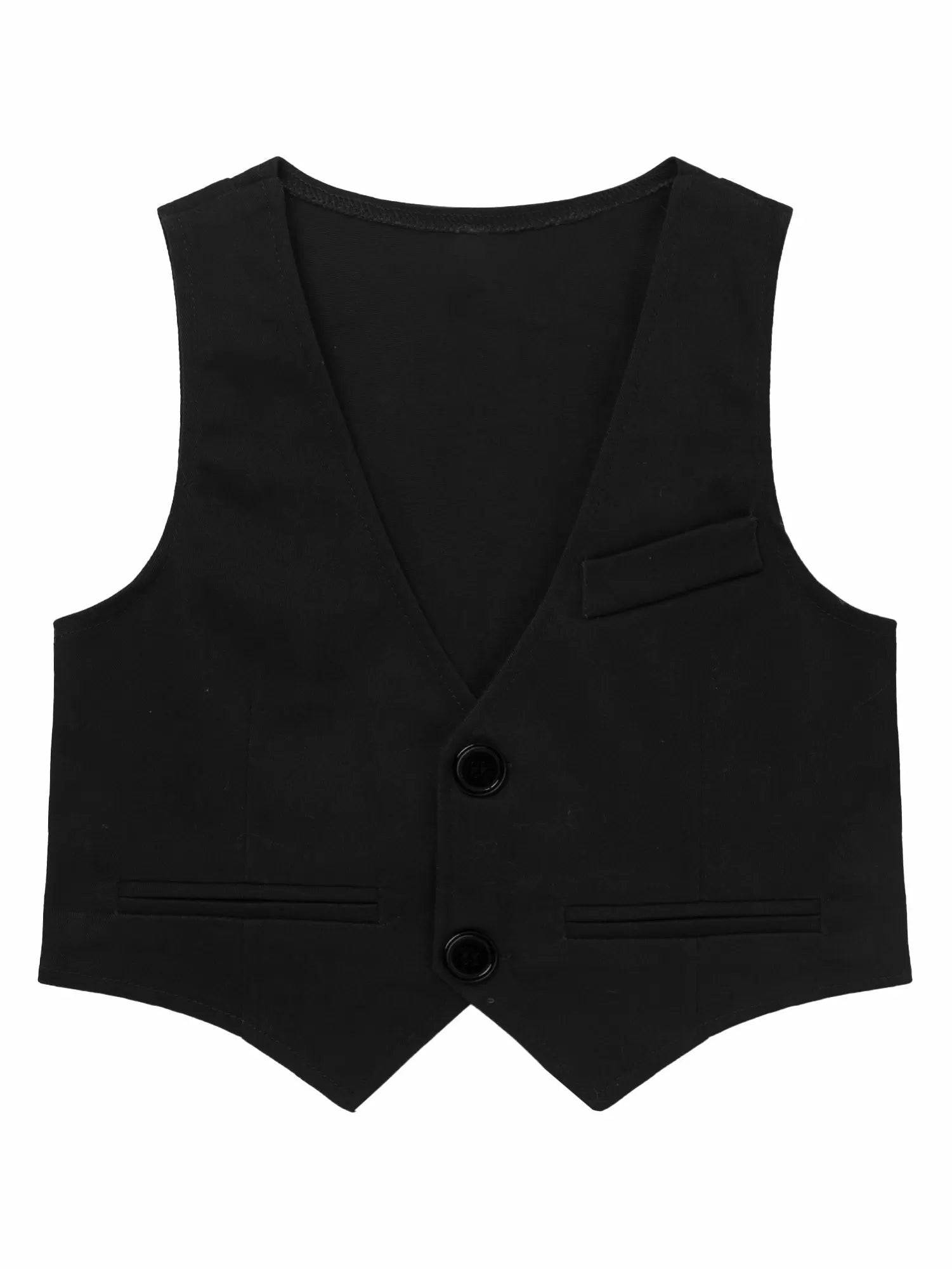Kids Boys Single-Breasted Vest