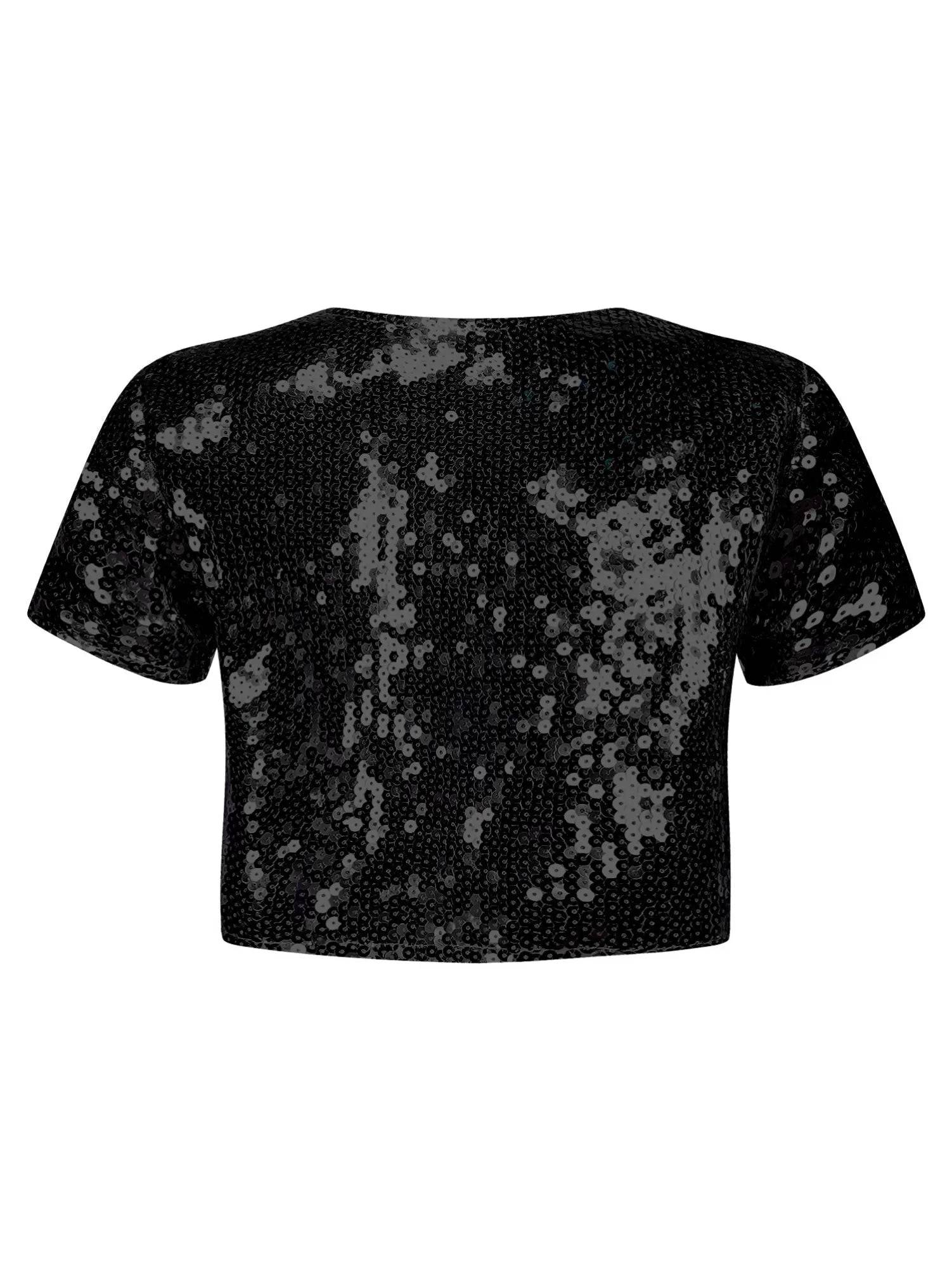 Kids Girls Sequin Bolero Open Front Cardigan