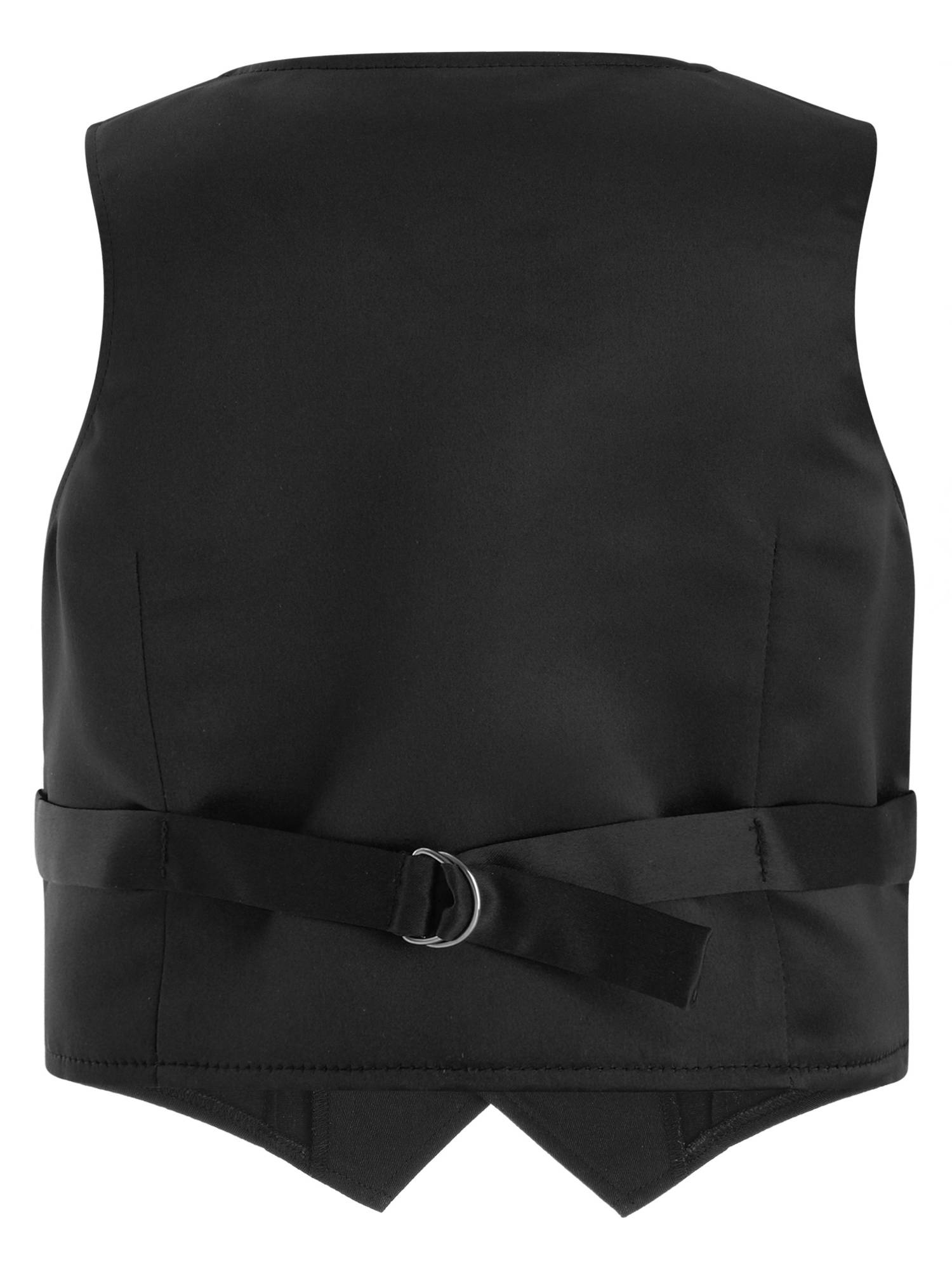 Kids Boys Solid Front Button Waistcoat Formal Vest