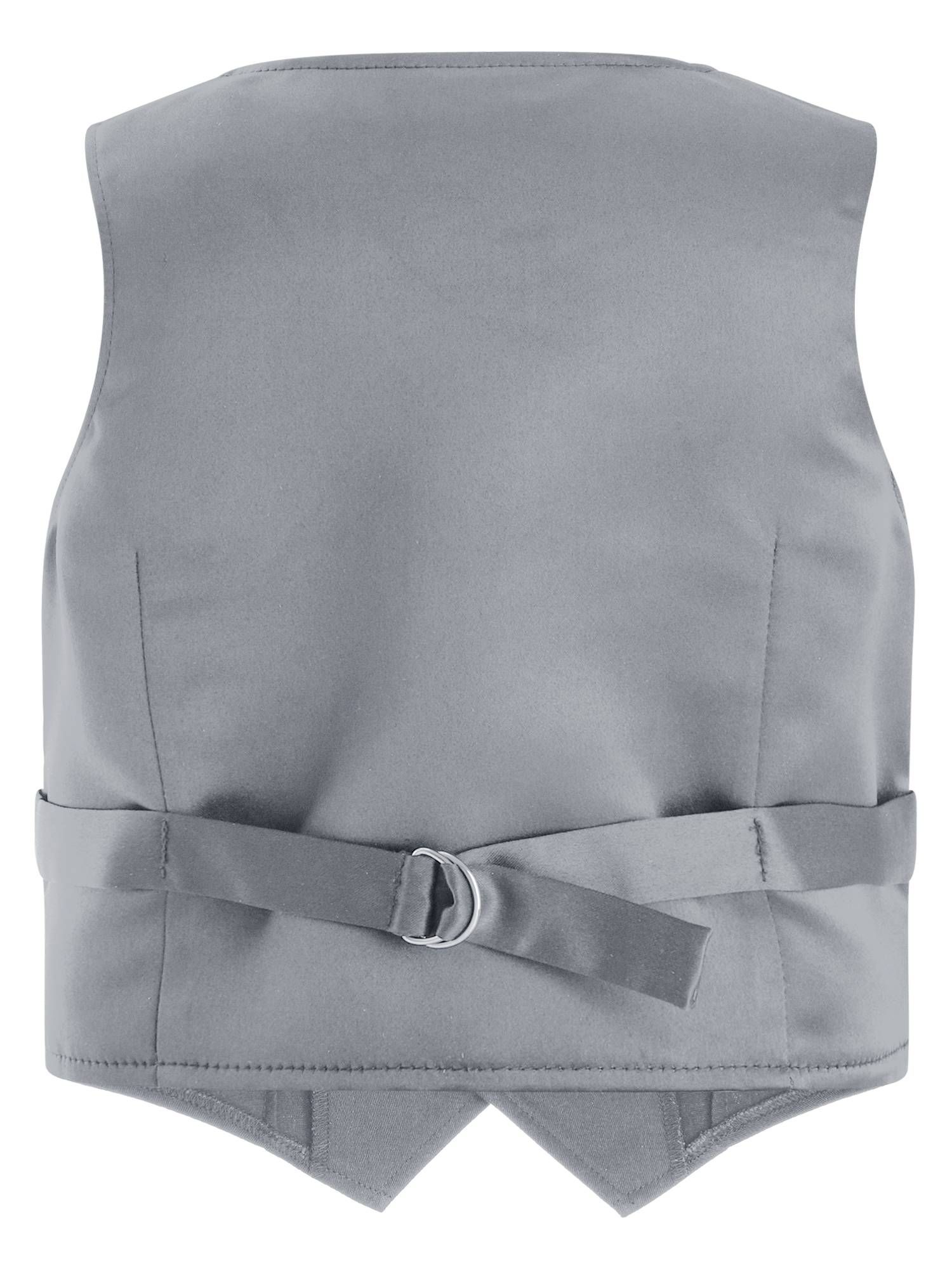 Kids Boys Solid Front Button Waistcoat Formal Vest