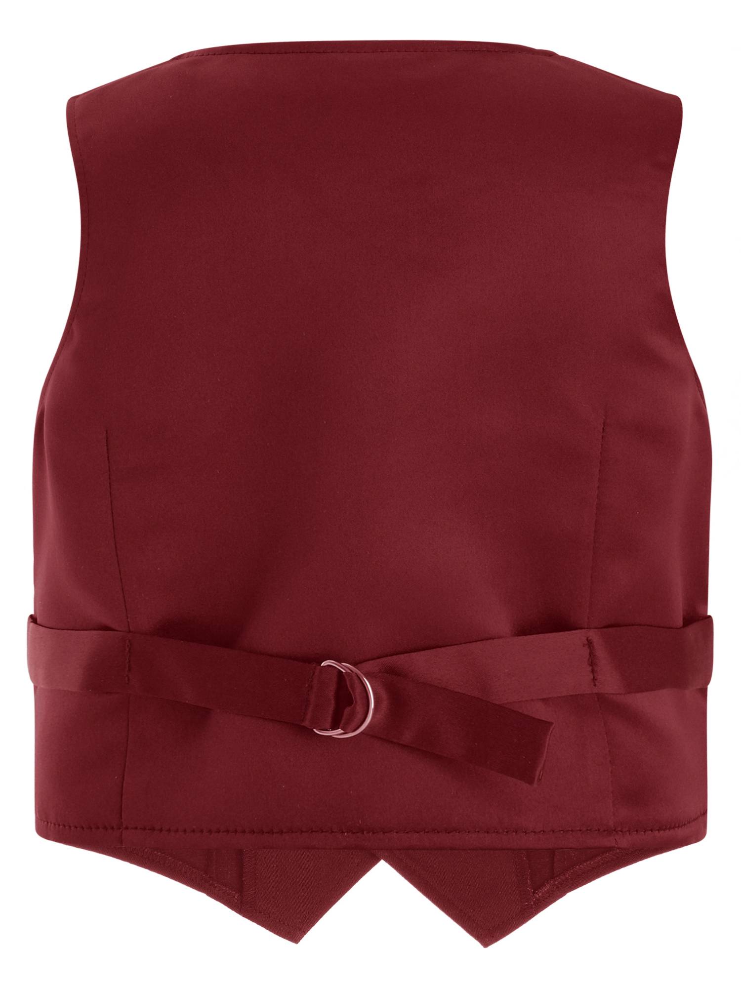 Kids Boys Solid Front Button Waistcoat Formal Vest