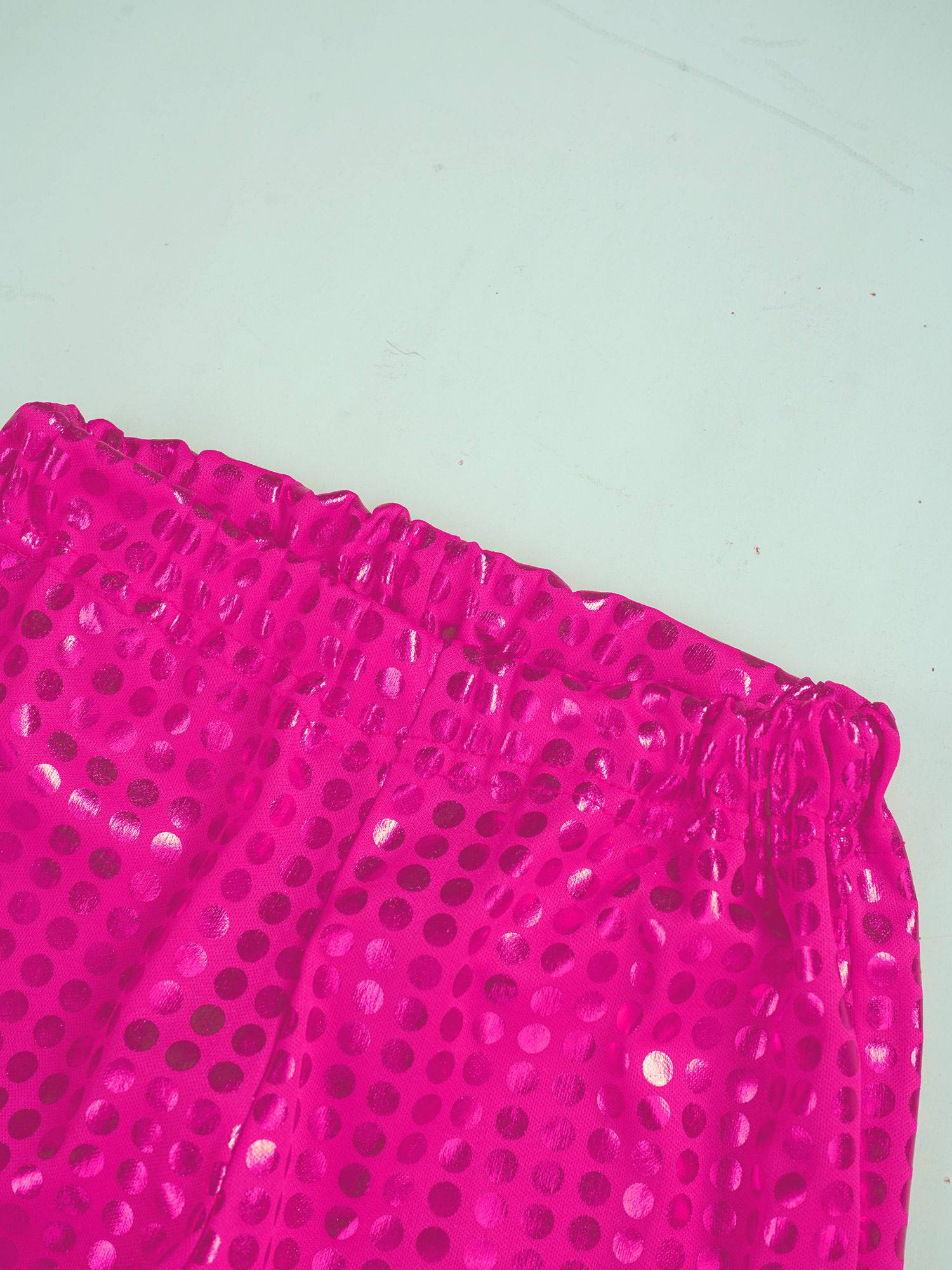 Kids Shiny Sequins Flared Jazz Pants Stage Performance Pants