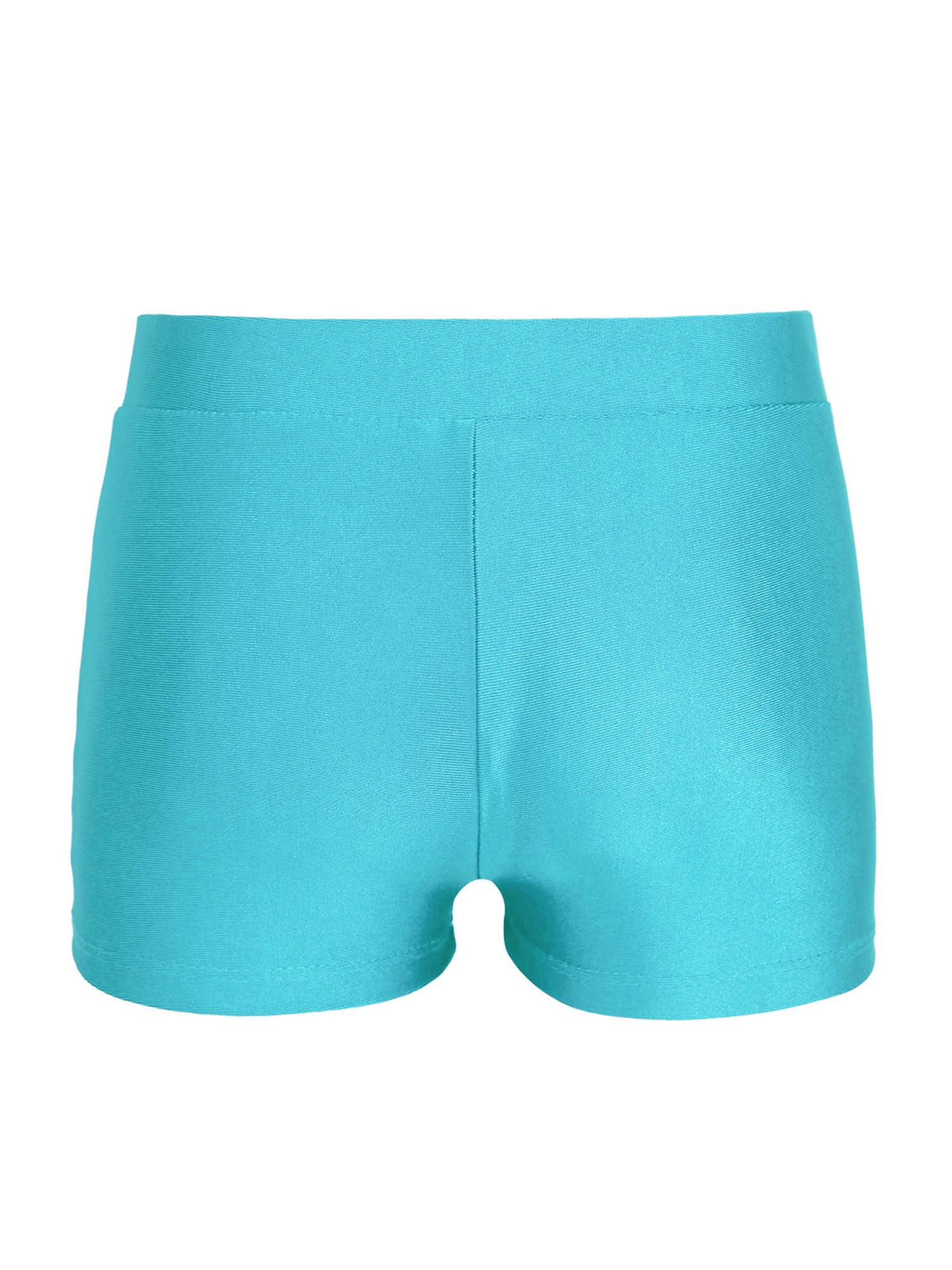 Kids Girls Stretchy V-front Waistband Sports Shorts