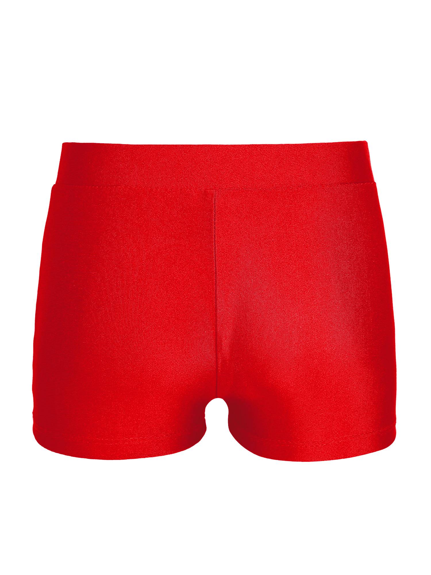 Kids Girls Stretchy V-front Waistband Sports Shorts