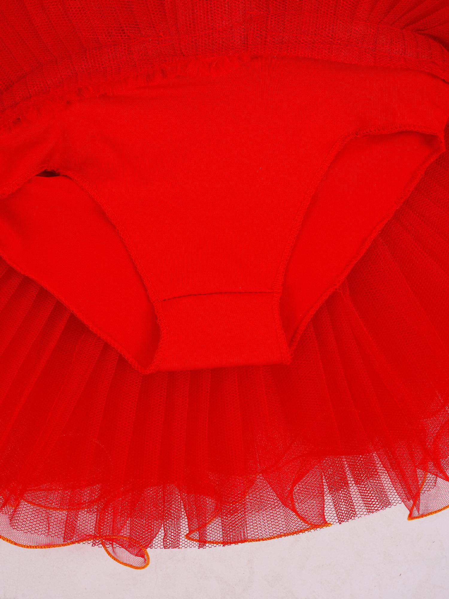 Kids Girls Ruffle Flutter Sleeve Sequin Ballet Dance Tutu Dress