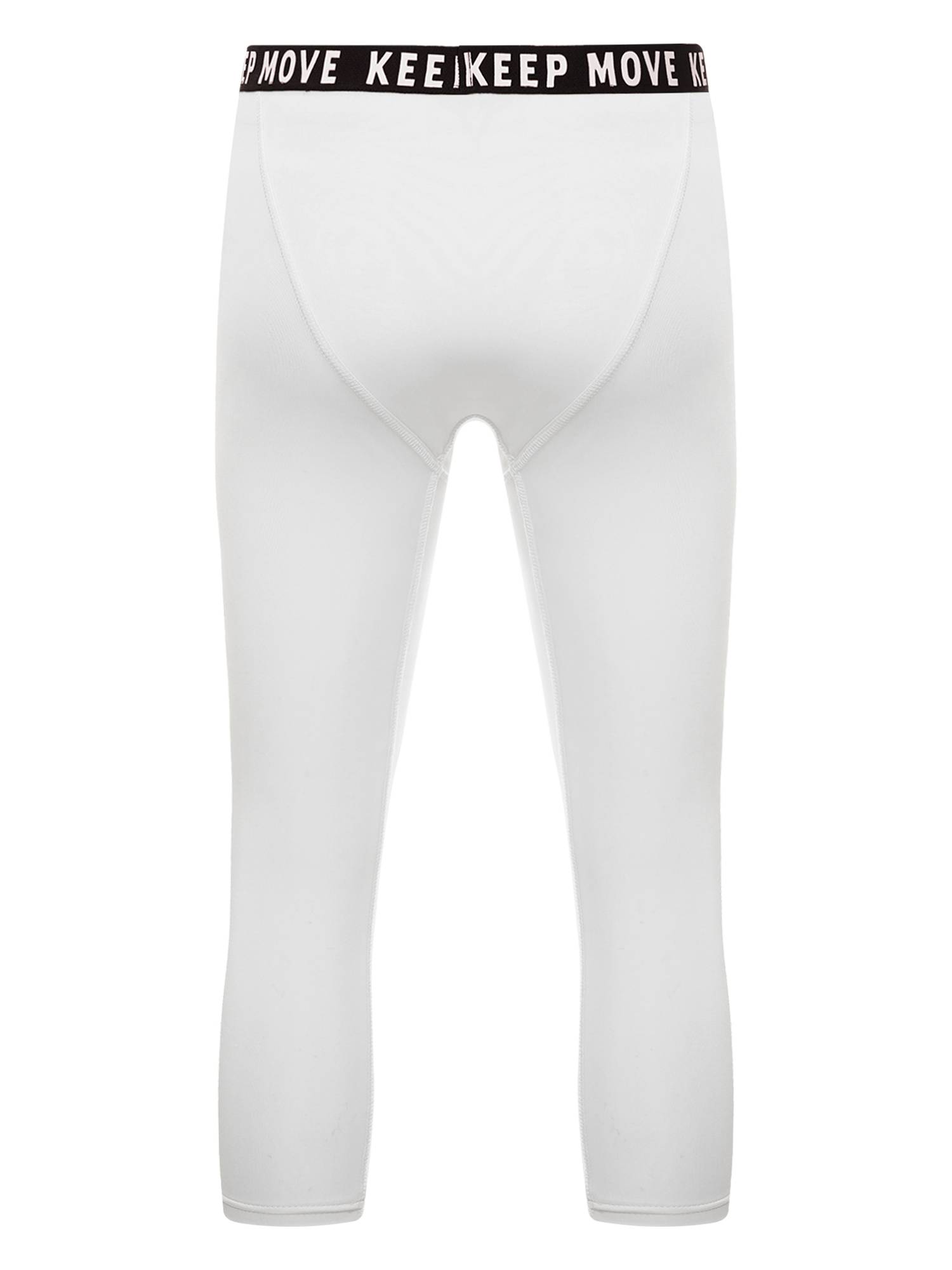 Men Low Waist Skinny Calf Length Moisture-wicking Sports Leggings