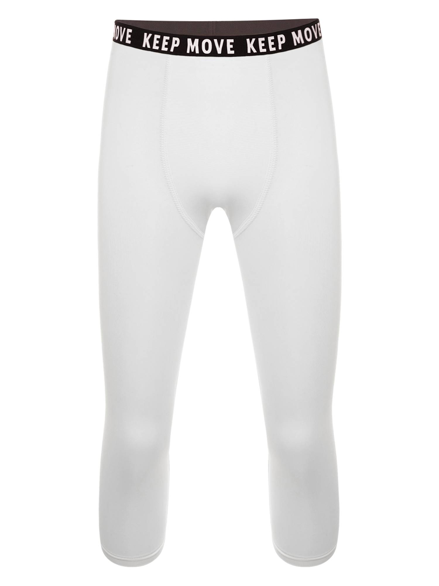 Men Low Waist Skinny Calf Length Moisture-wicking Sports Leggings