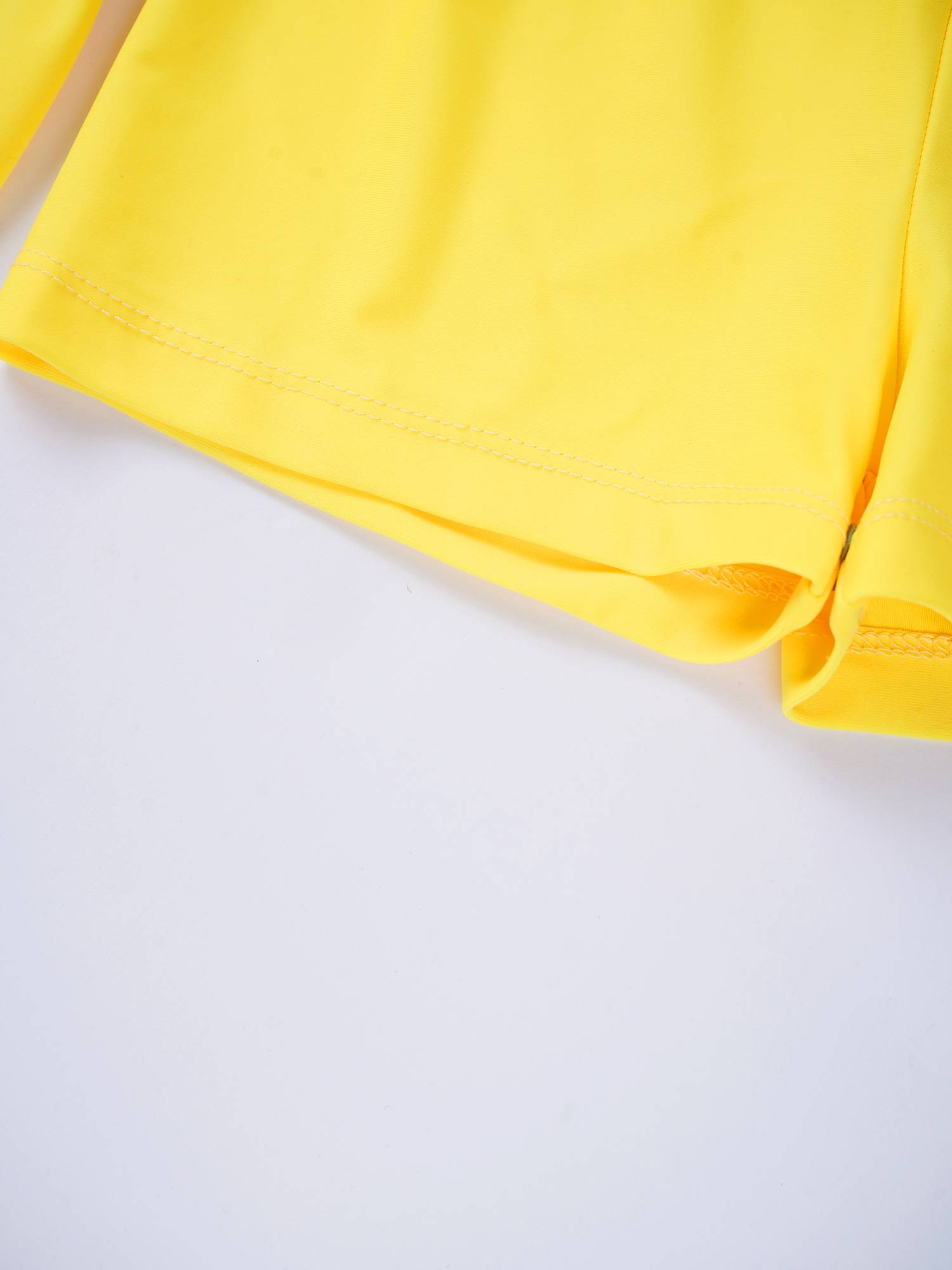 Kids Girls Solid Elastic Waistband Swimming Shorts