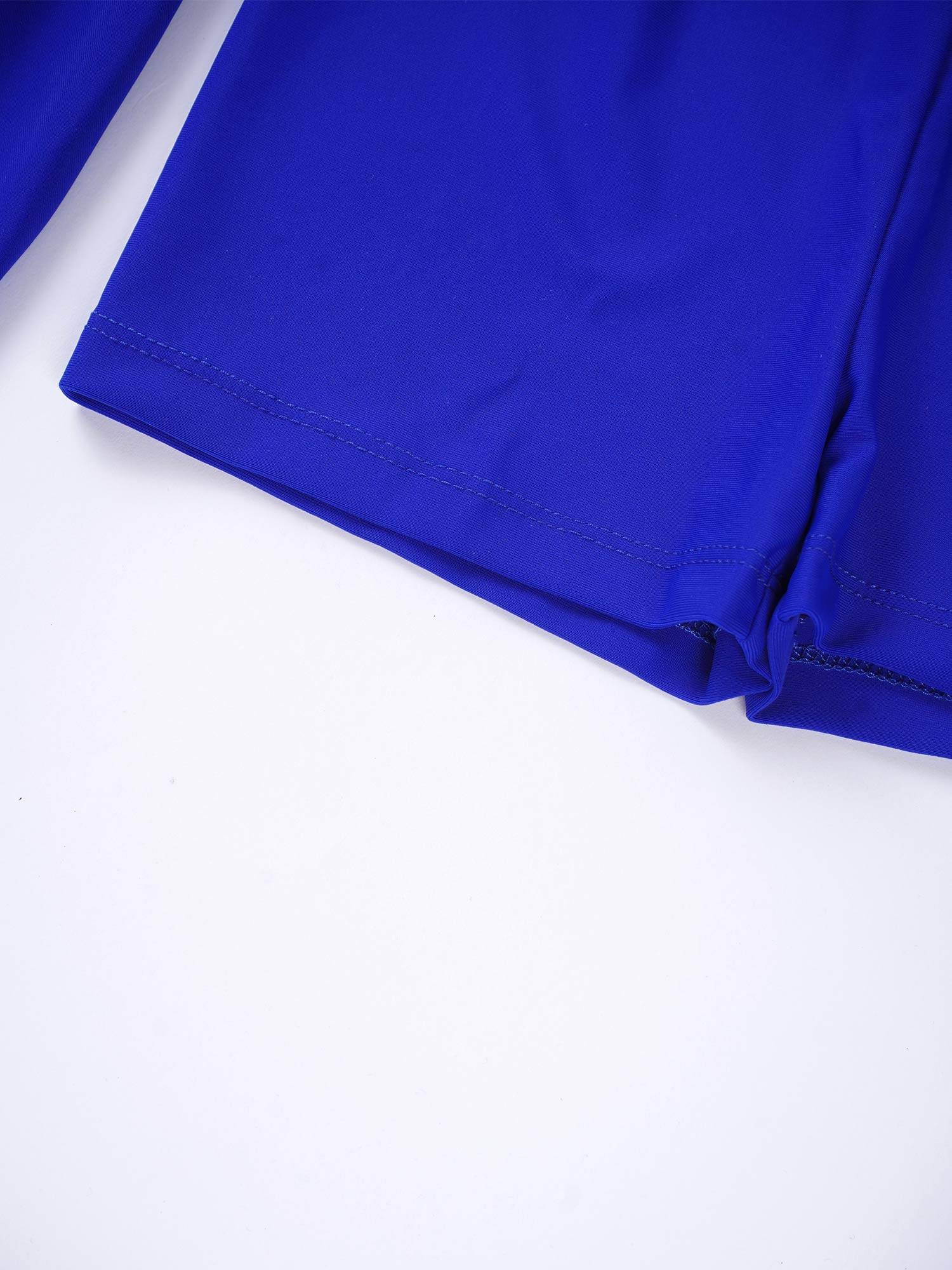 Kids Girls Solid Elastic Waistband Swimming Shorts