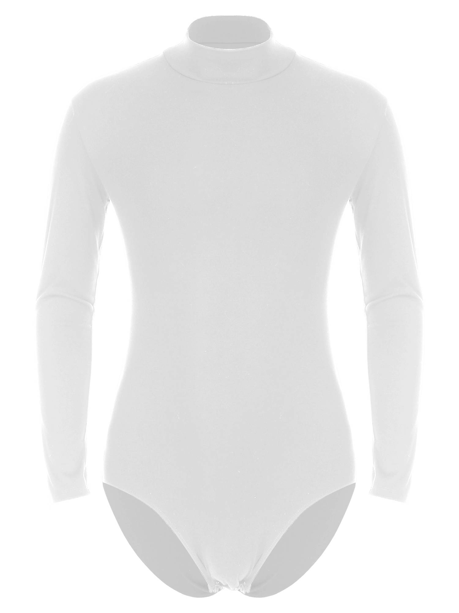 Men One-Piece Undershirt Long Sleeve Gymnastic Leotard