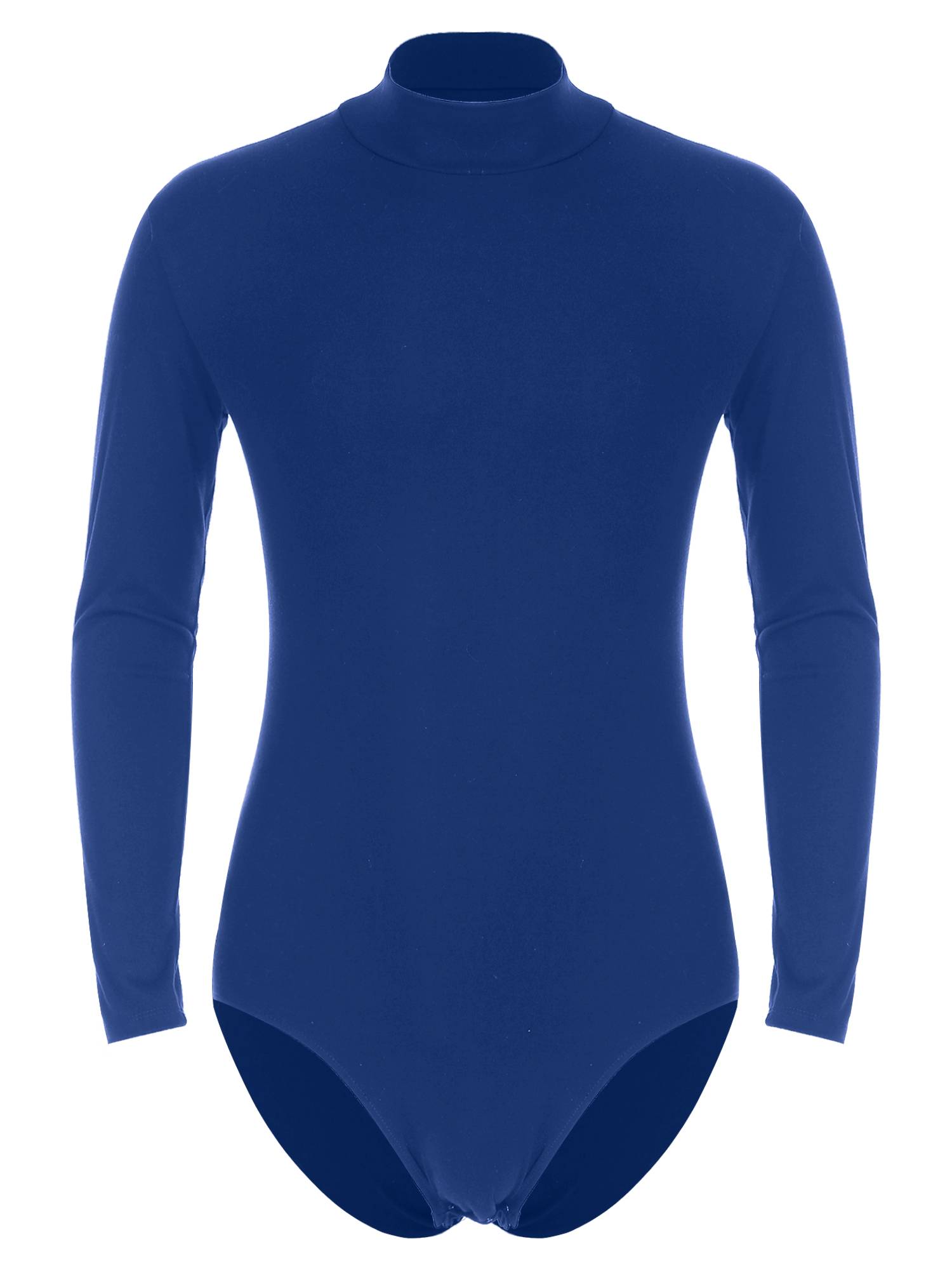 Men One-Piece Undershirt Long Sleeve Gymnastic Leotard