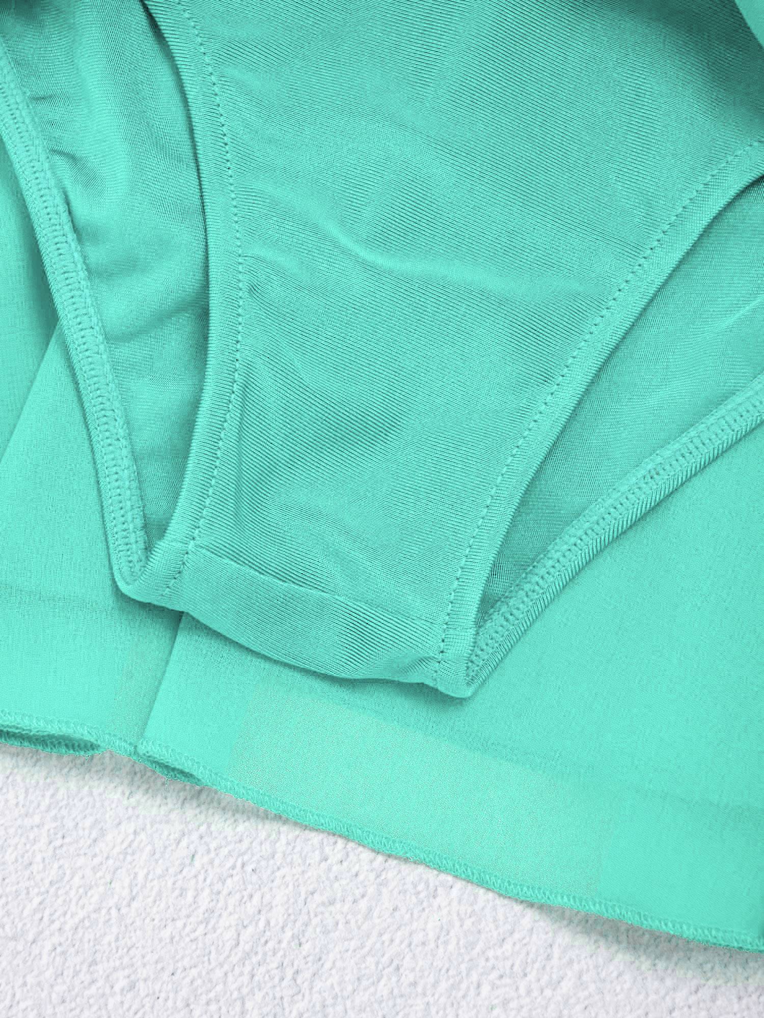 Kids Girls Sleeveless Sequined Rhinestone Skating Dance Dress