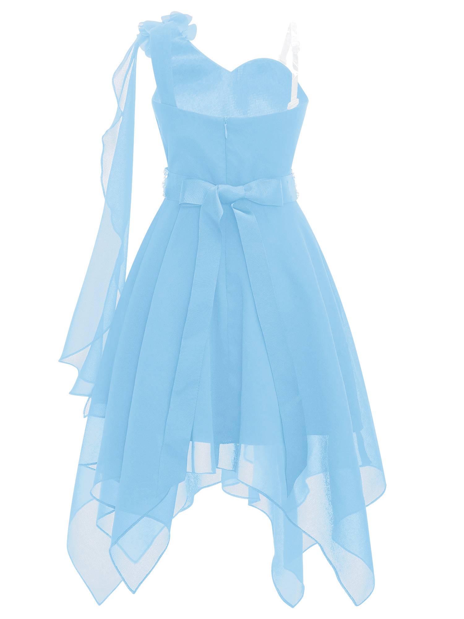 Kids Girls Chic Ruched Chiffon Dress