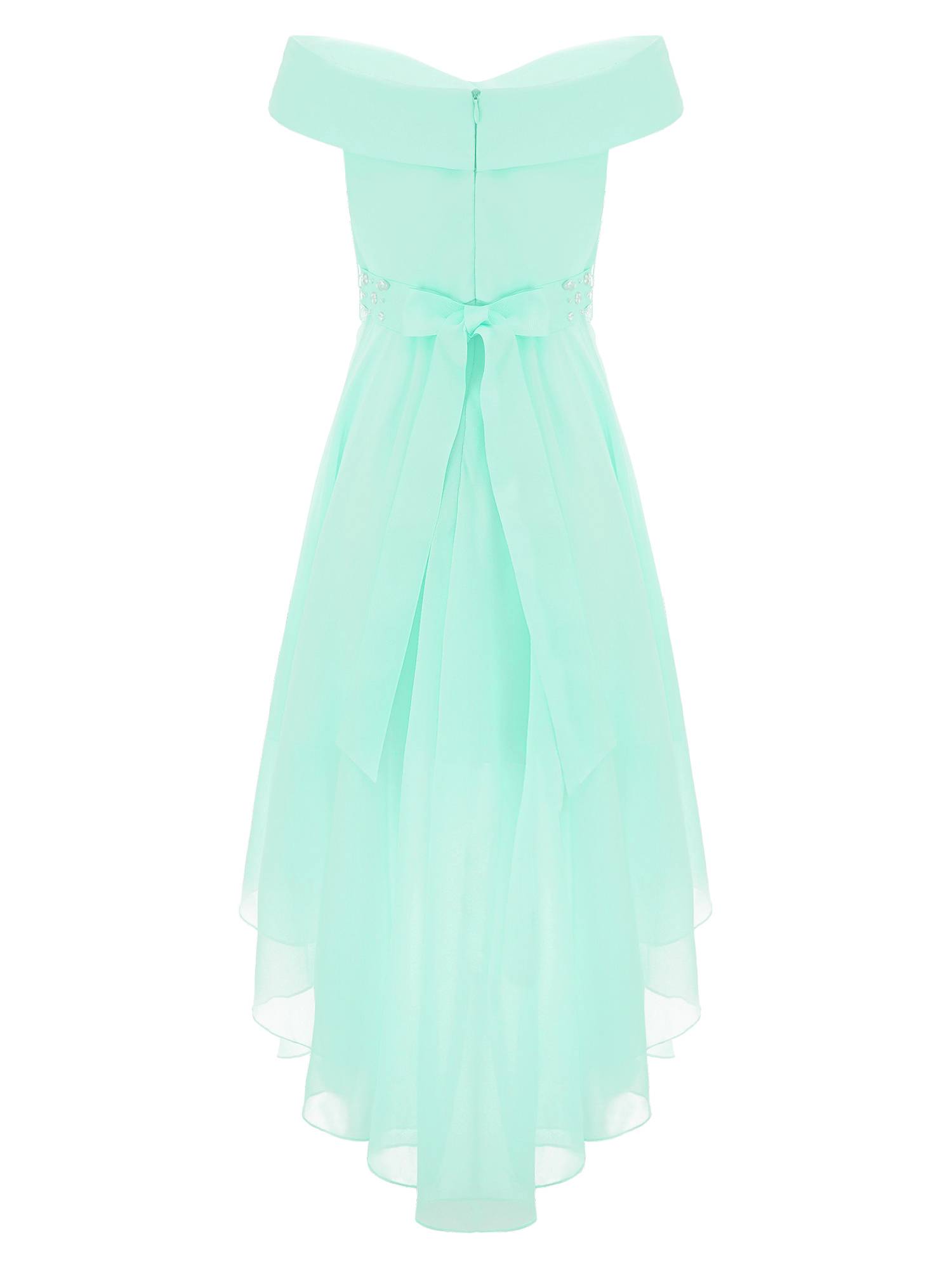 Kids Girls Off-Shoulder High-Low Dress