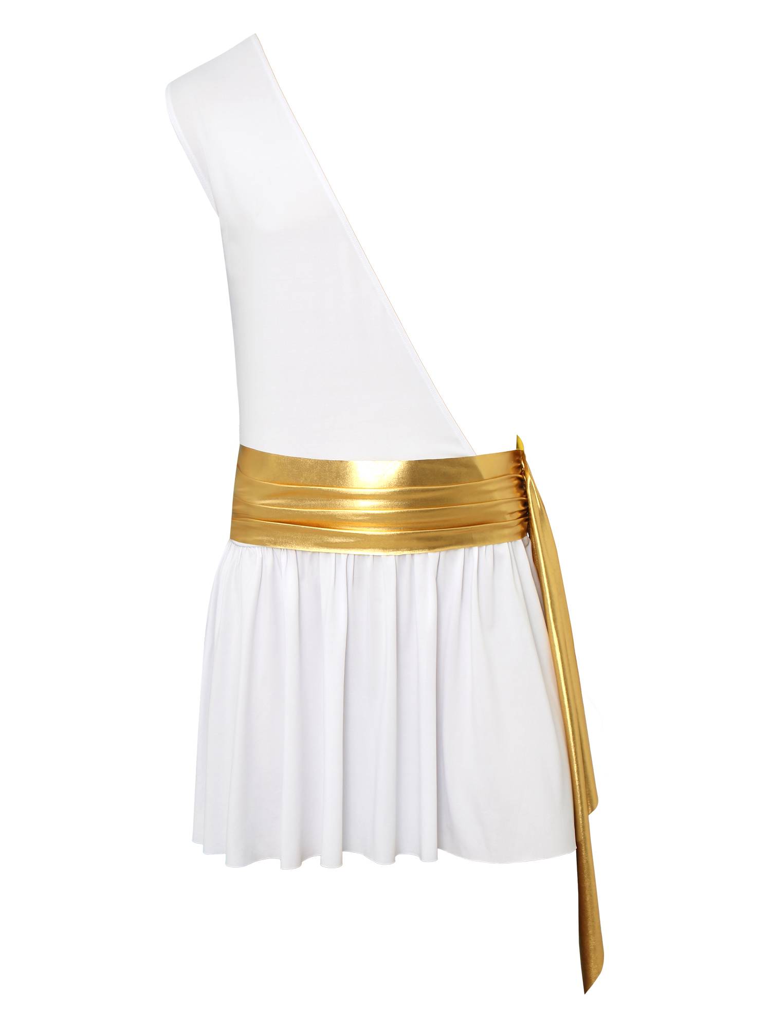 Men One Shoulder Metallic Ancient Greek Cosplay Dress